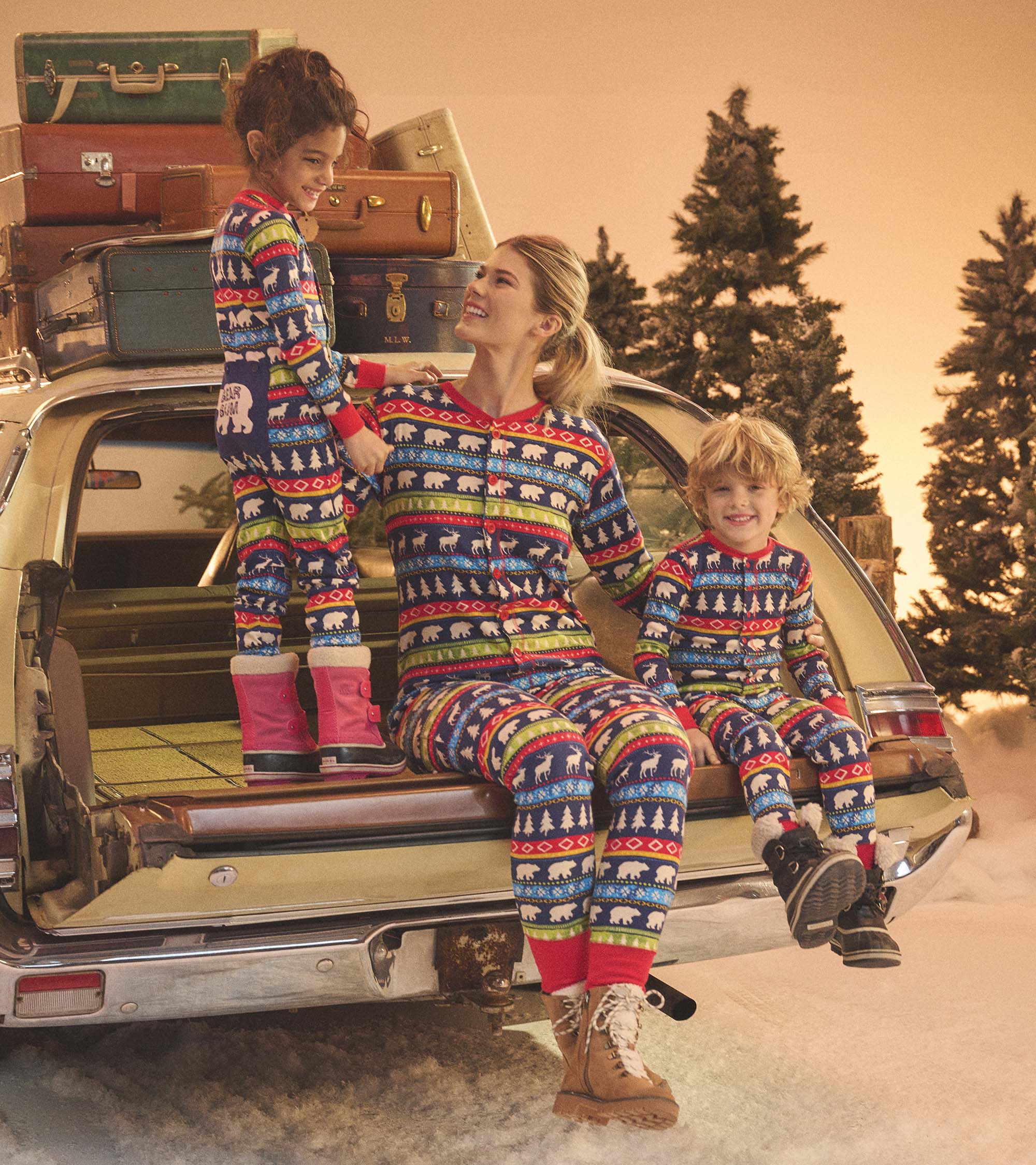 Navy Fair Isle Family Onesies