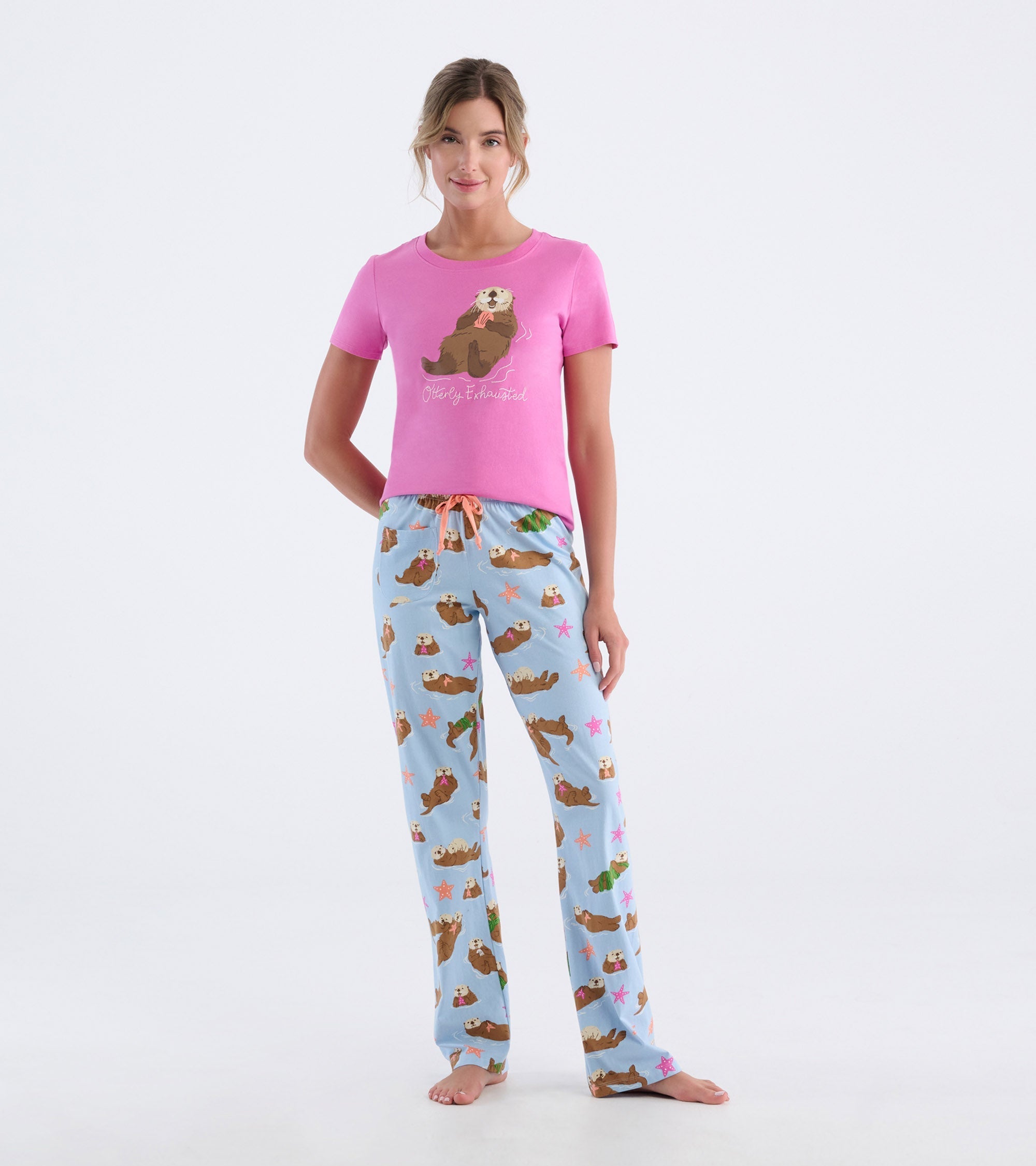 Women's Happy Otters Pajama Set
