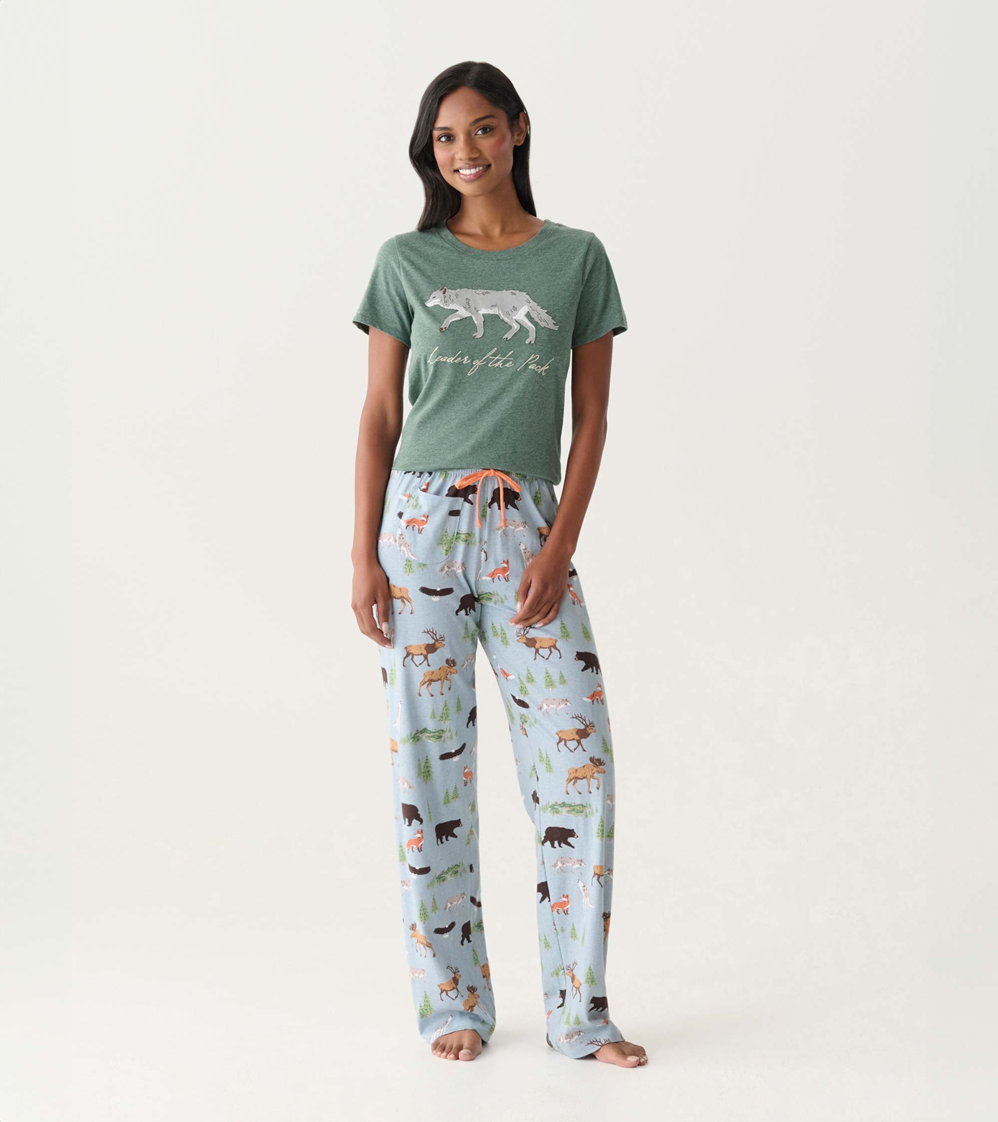 Women Northern Wilderness Pajama Pants