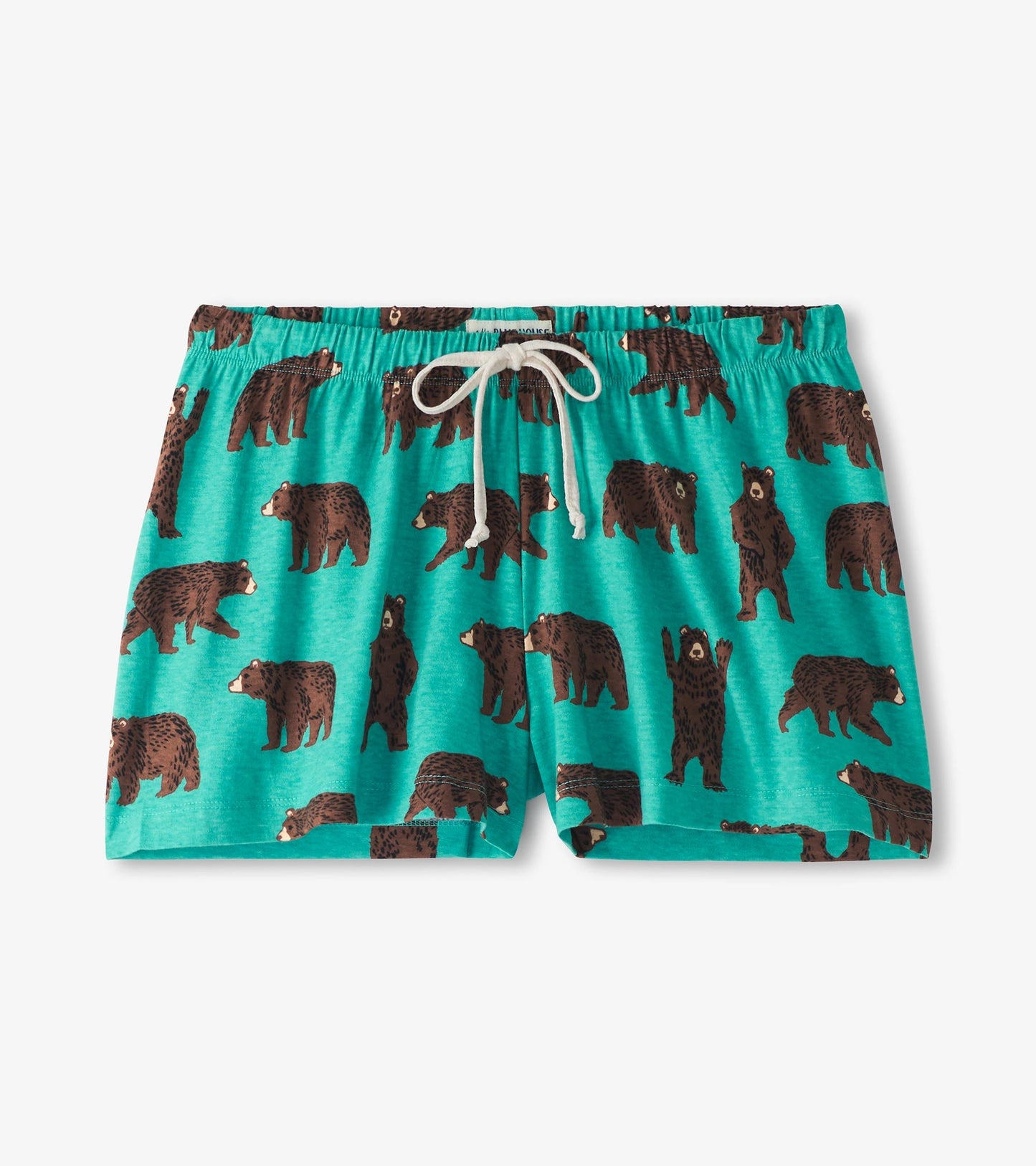 Women's Brown Bears Cotton Pajama Shorts