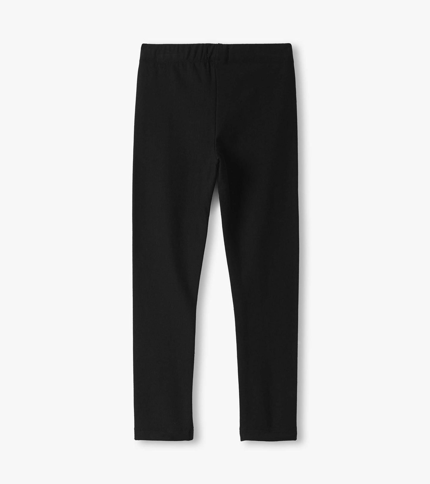 Black cozy leggings with an elastic waistband, designed for comfort and flexibility.