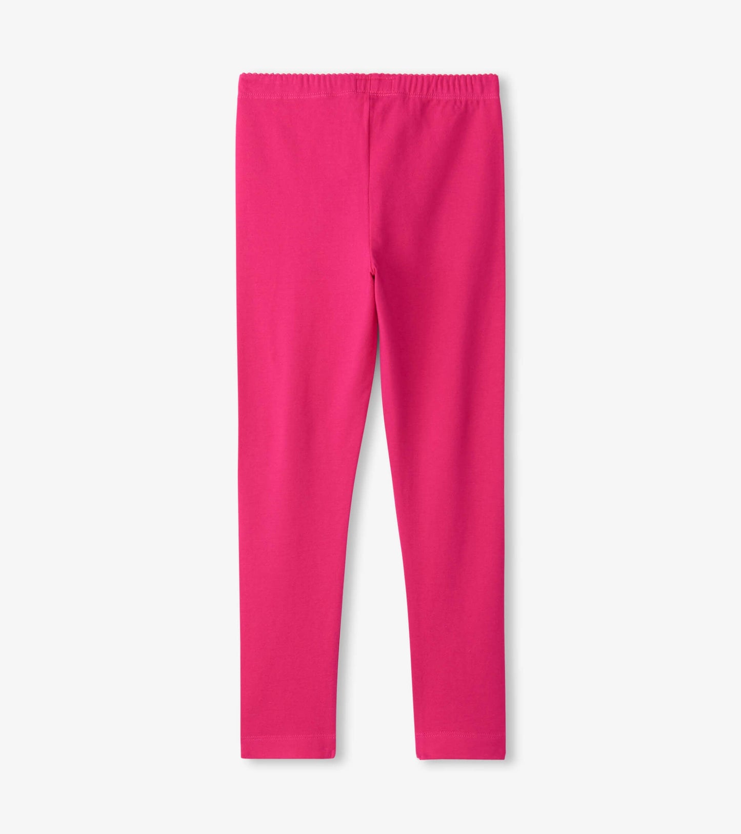 Bright pink leggings with an elastic waistband, designed for comfort and active wear.