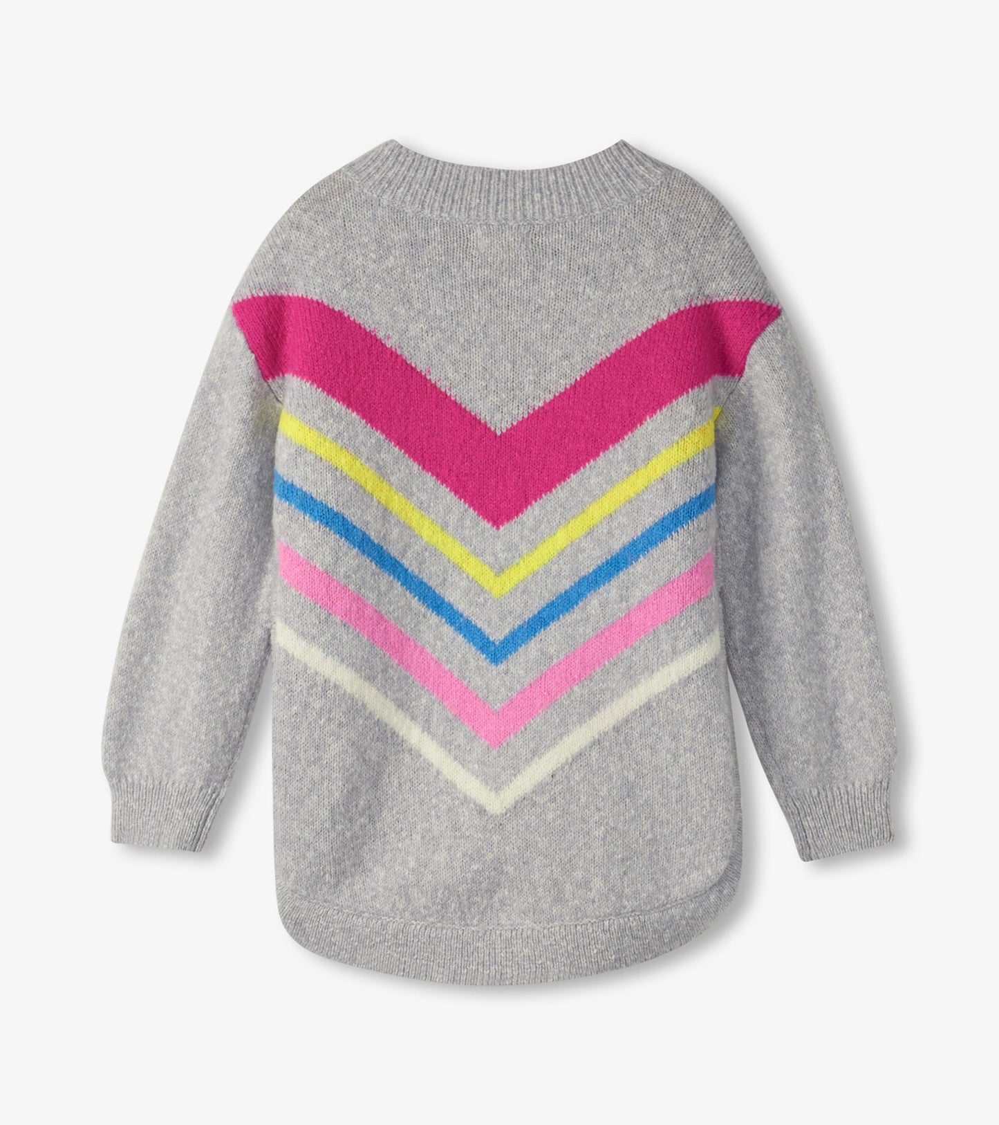 Girls Chevron Stripe Chunky Sweater Tunic