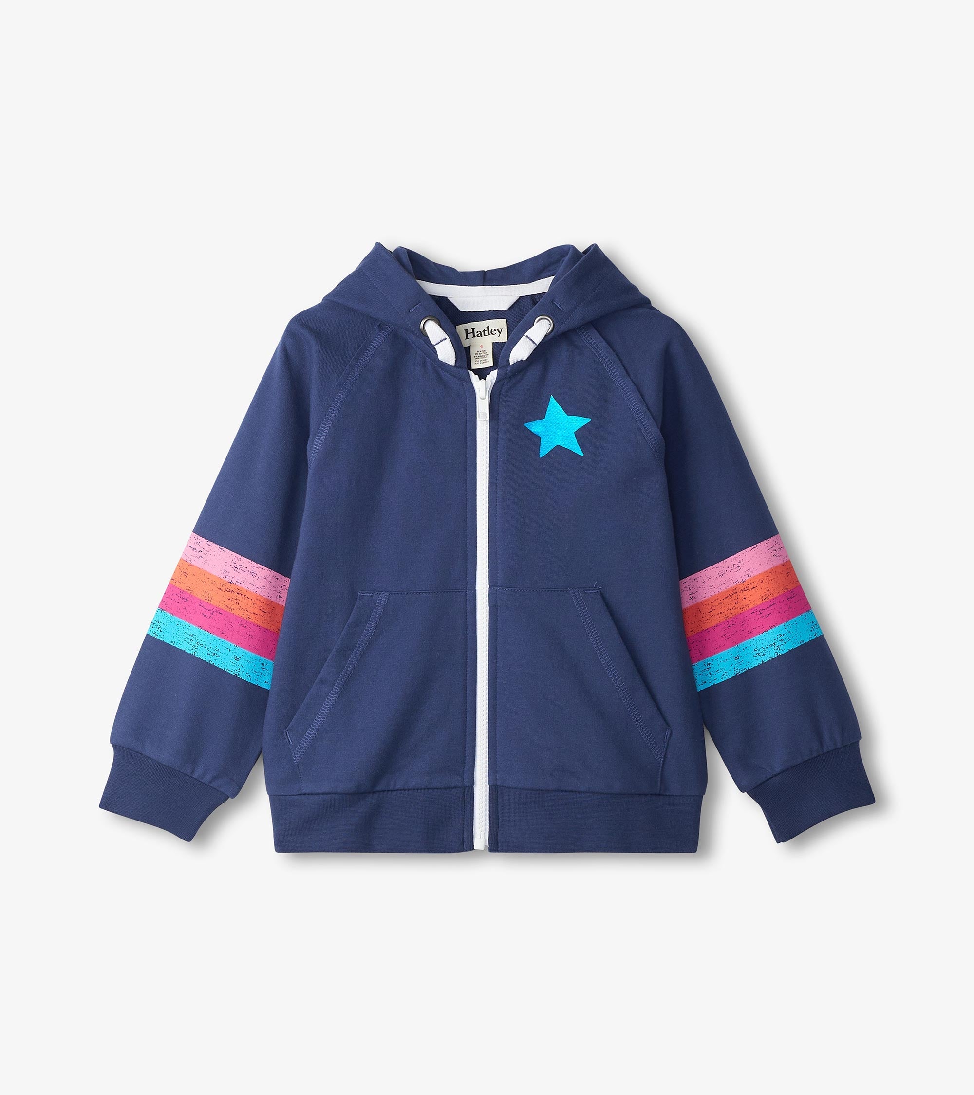 Girls Star Girl Zip Up Hoodie