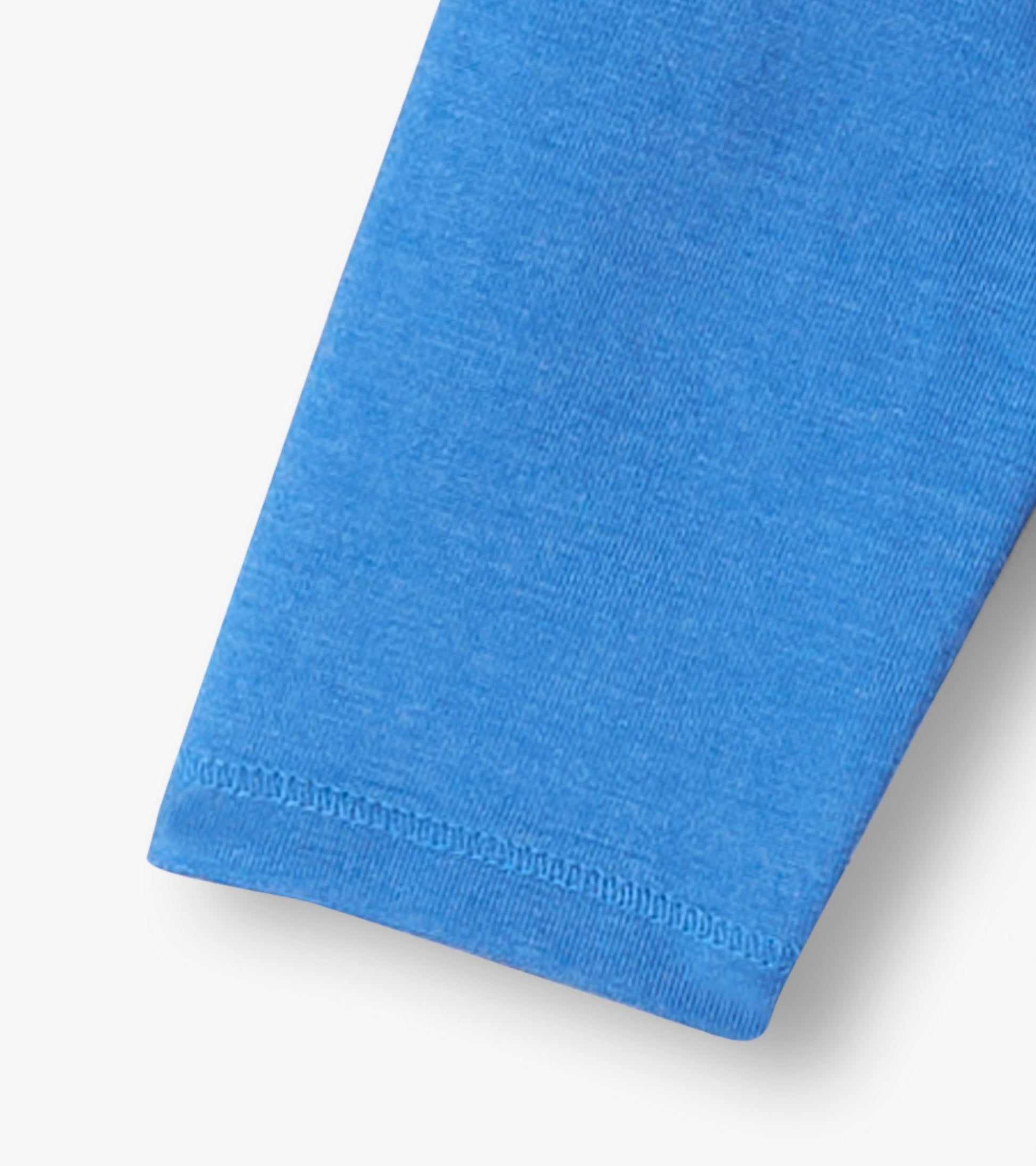 Blue long sleeve t-shirt for baby and toddler boys featuring a soft fabric and a comfortable fit.