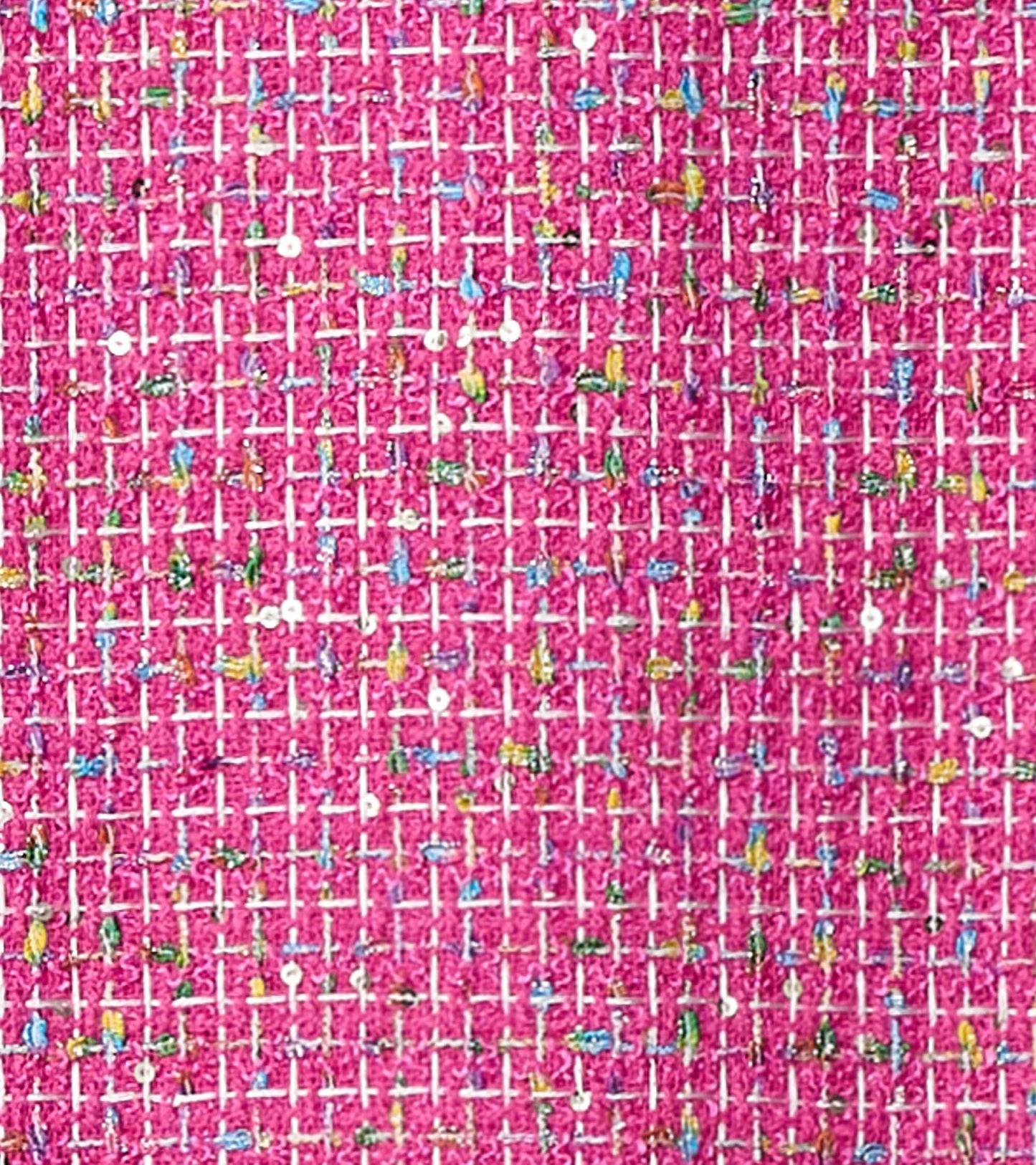 Girls' tweed dress in rose violet with colorful flecks, featuring a textured pattern suitable for casual wear.