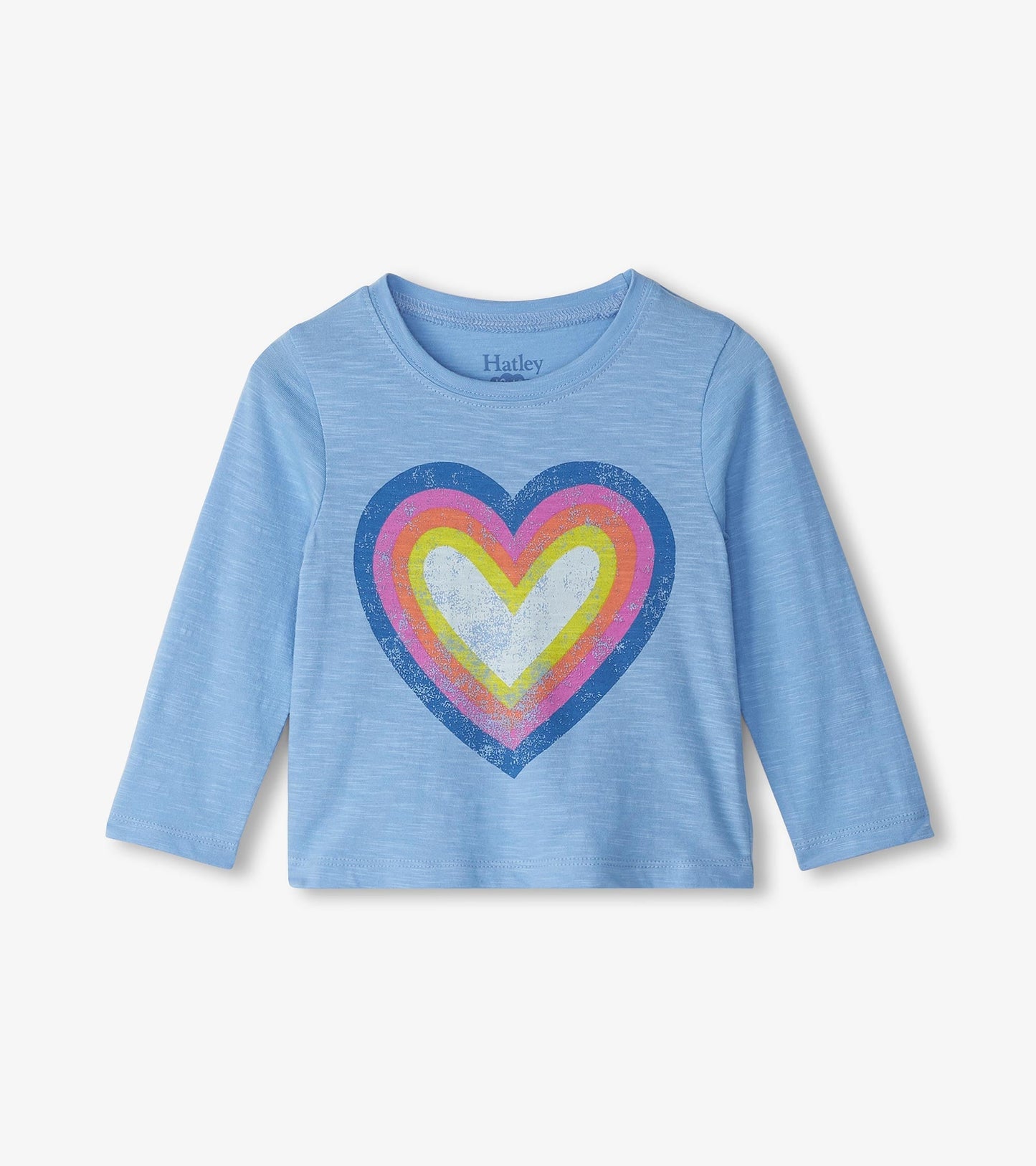 Baby & Toddler Girls Big Groovy Heart Long Sleeve T-Shirt