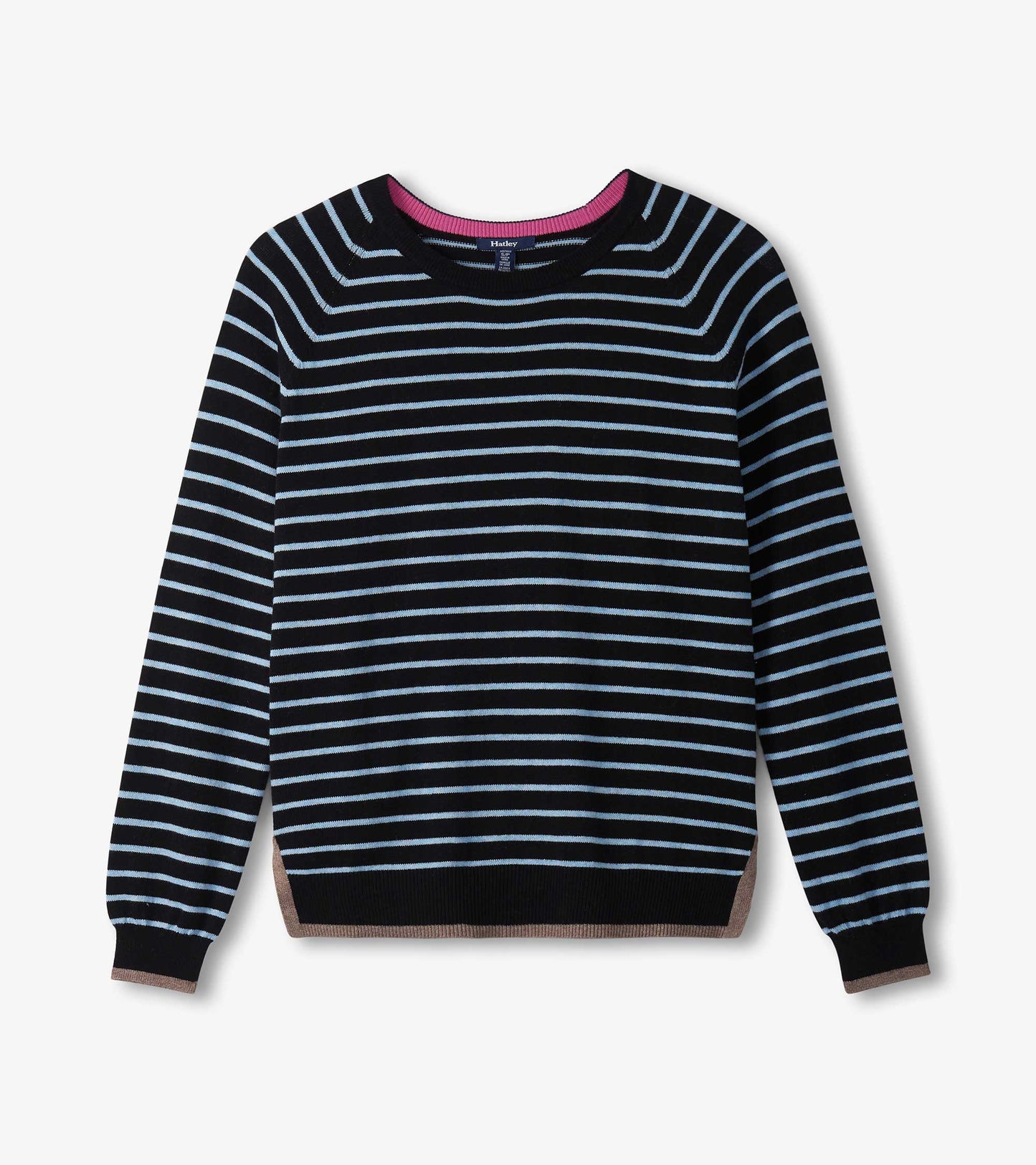 Olivia Sweater - Black Denim Stripes