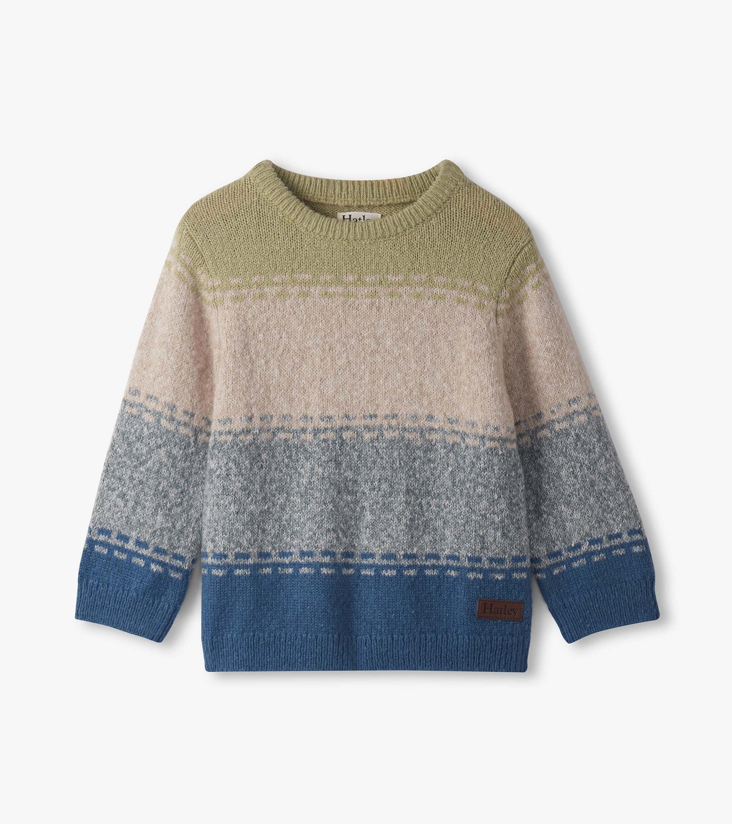 Baby & Toddler Boys Blue Combo Crew Neck Sweater
