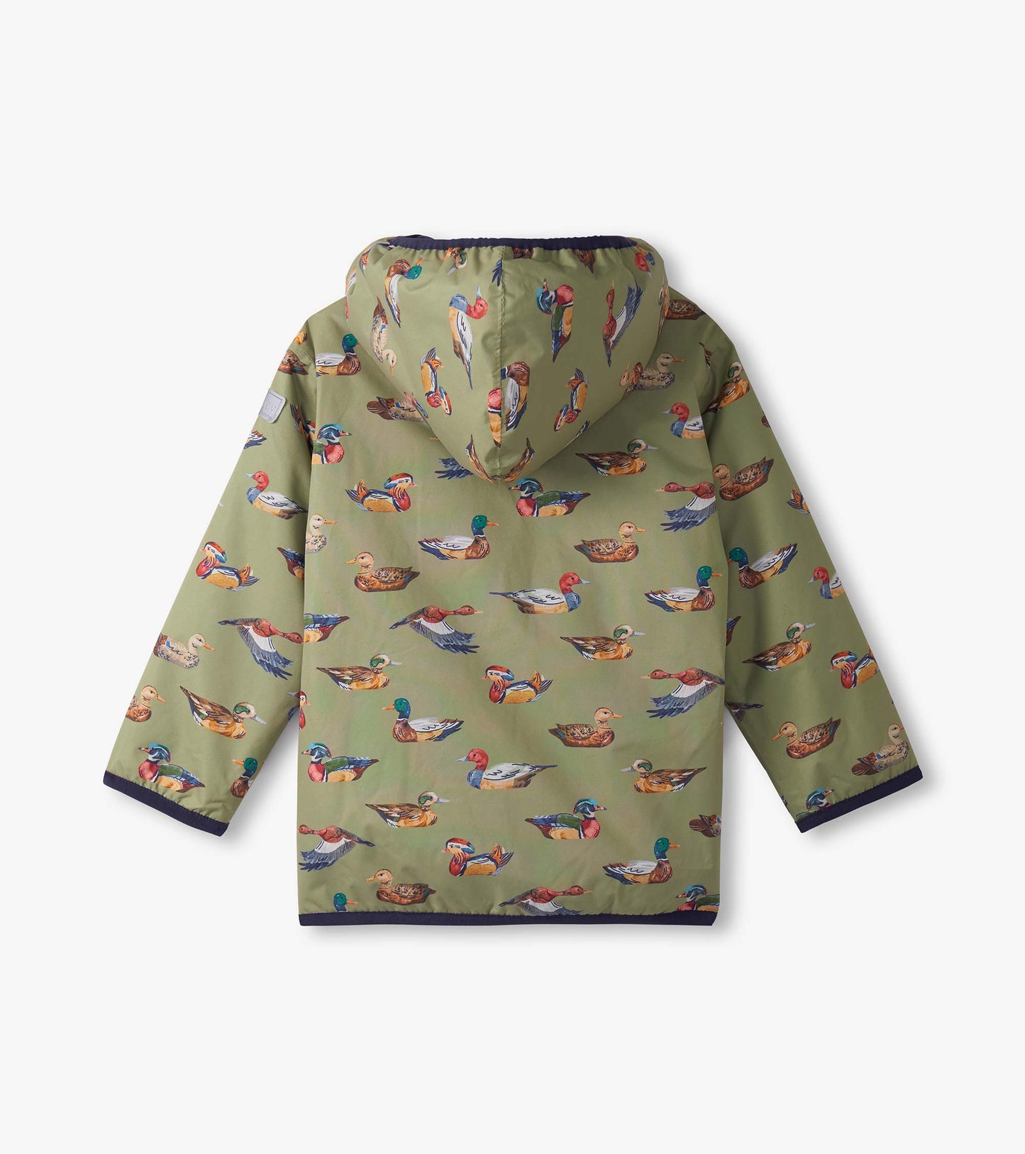 Boys Duck Decoys Zip-Up Lightweight Rain Jacket