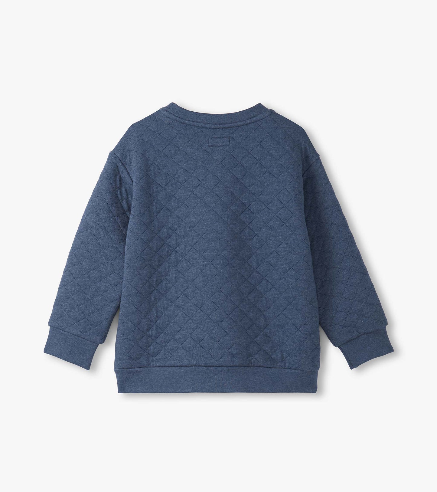 Boys Ensign Blue Quilted Pullover