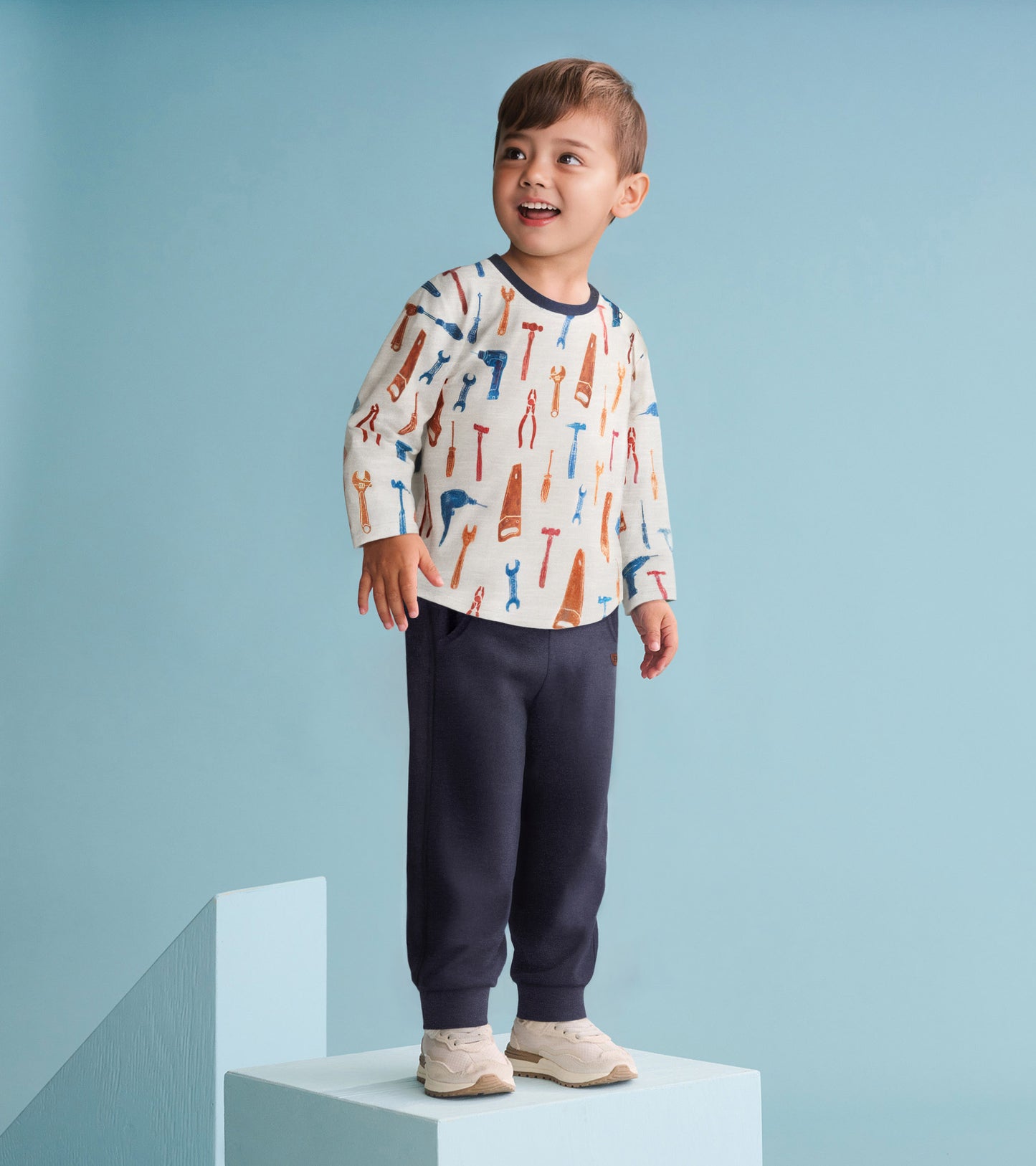 Baby & Toddler Boys Handy Man Graphic Lounge Set