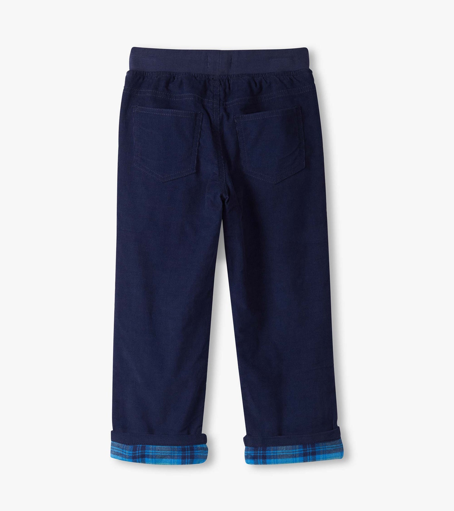 Boys Patriot Blue Pull-On Lined Corduroy Pants