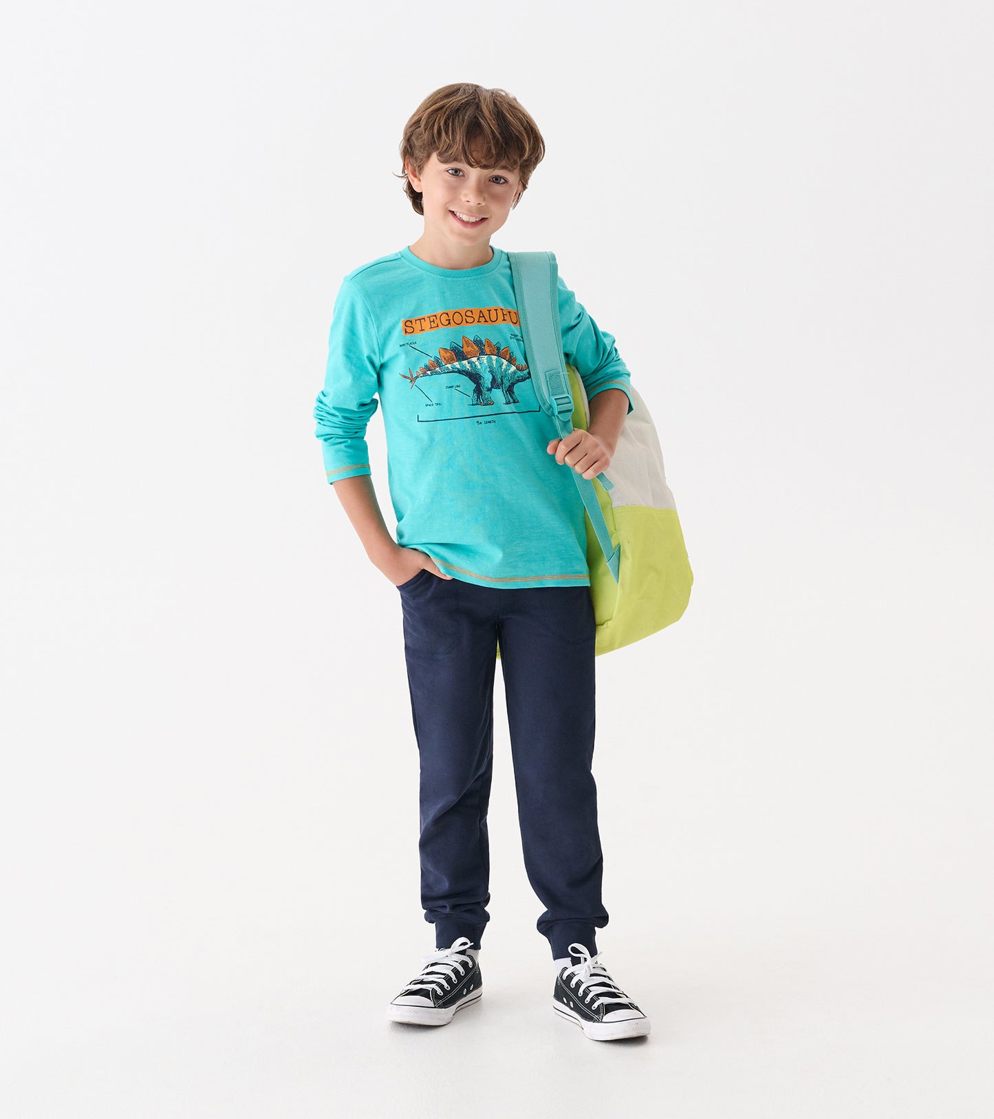 Boys' polar fleece joggers in patriot blue, featuring a comfortable fit and elastic cuffs, perfect for casual wear.