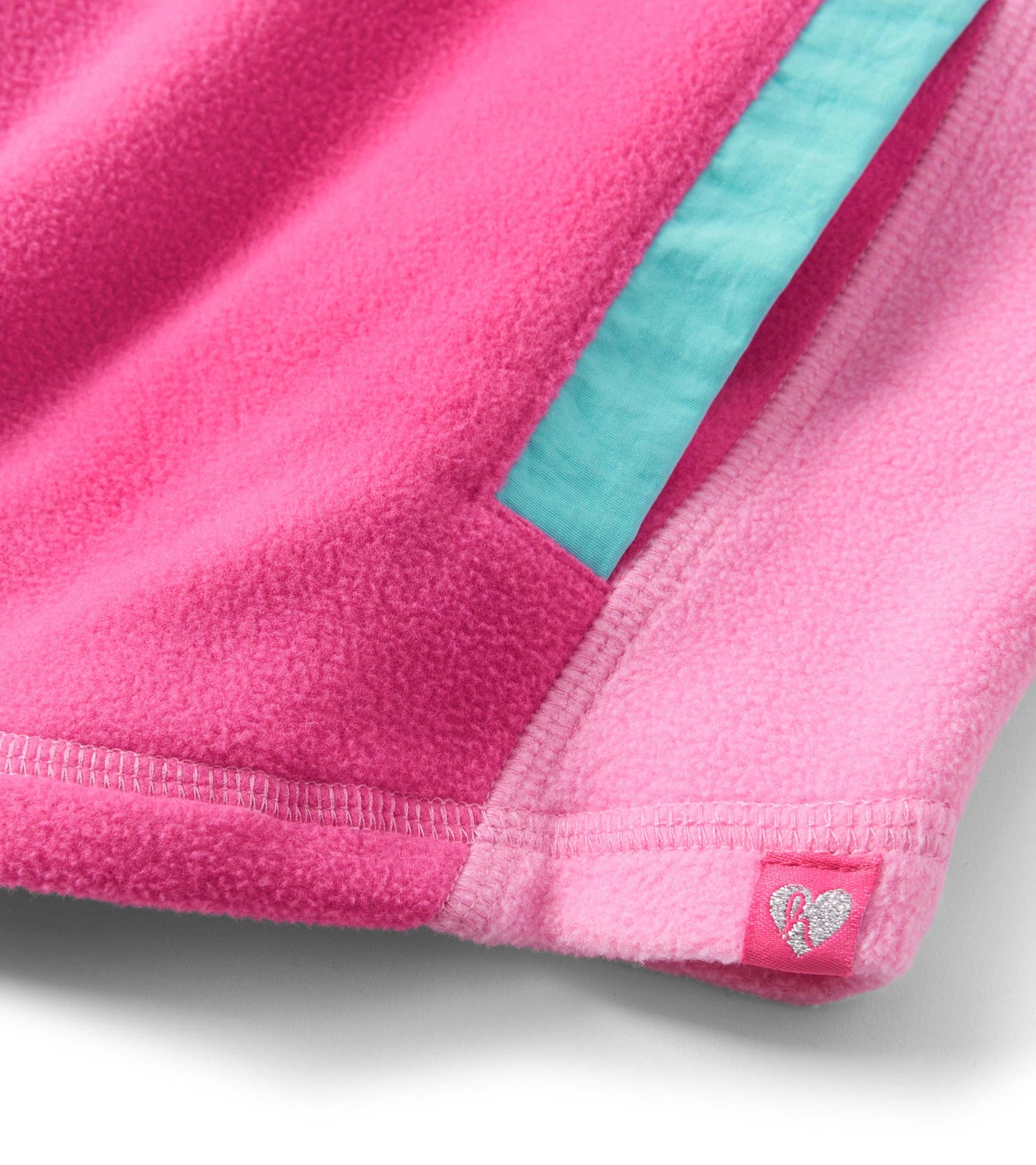 Girls Raspberry Rose 1/4 Zip Mockneck