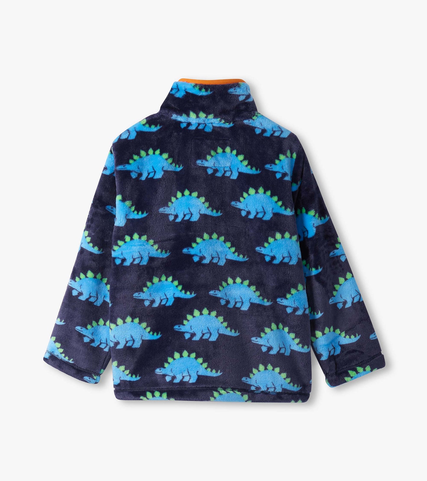 Boys Stegosaurus Fuzzy Fleece Zip-Up Jacket