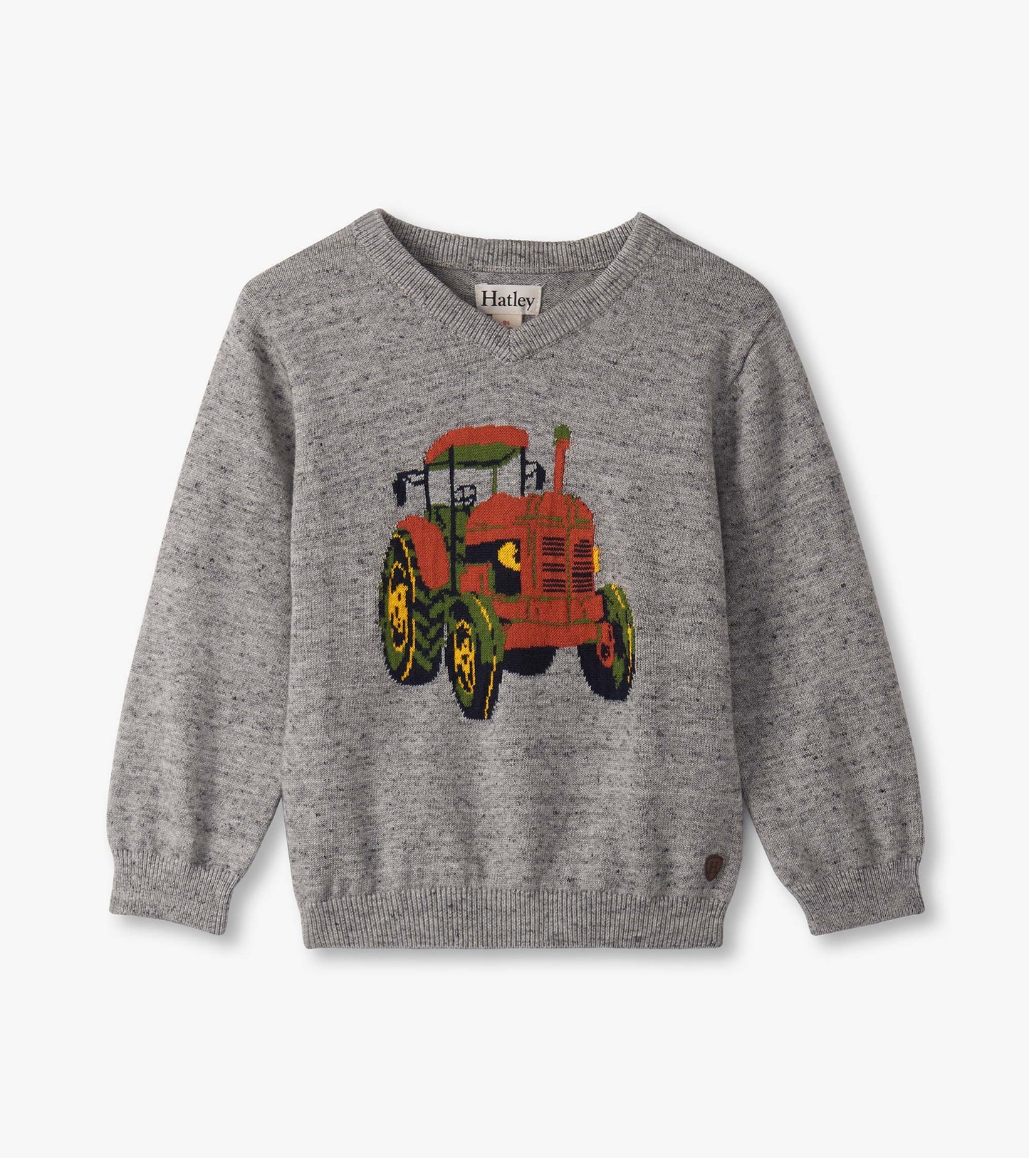 Baby & Toddler Boys Tractor V-Neck Sweater