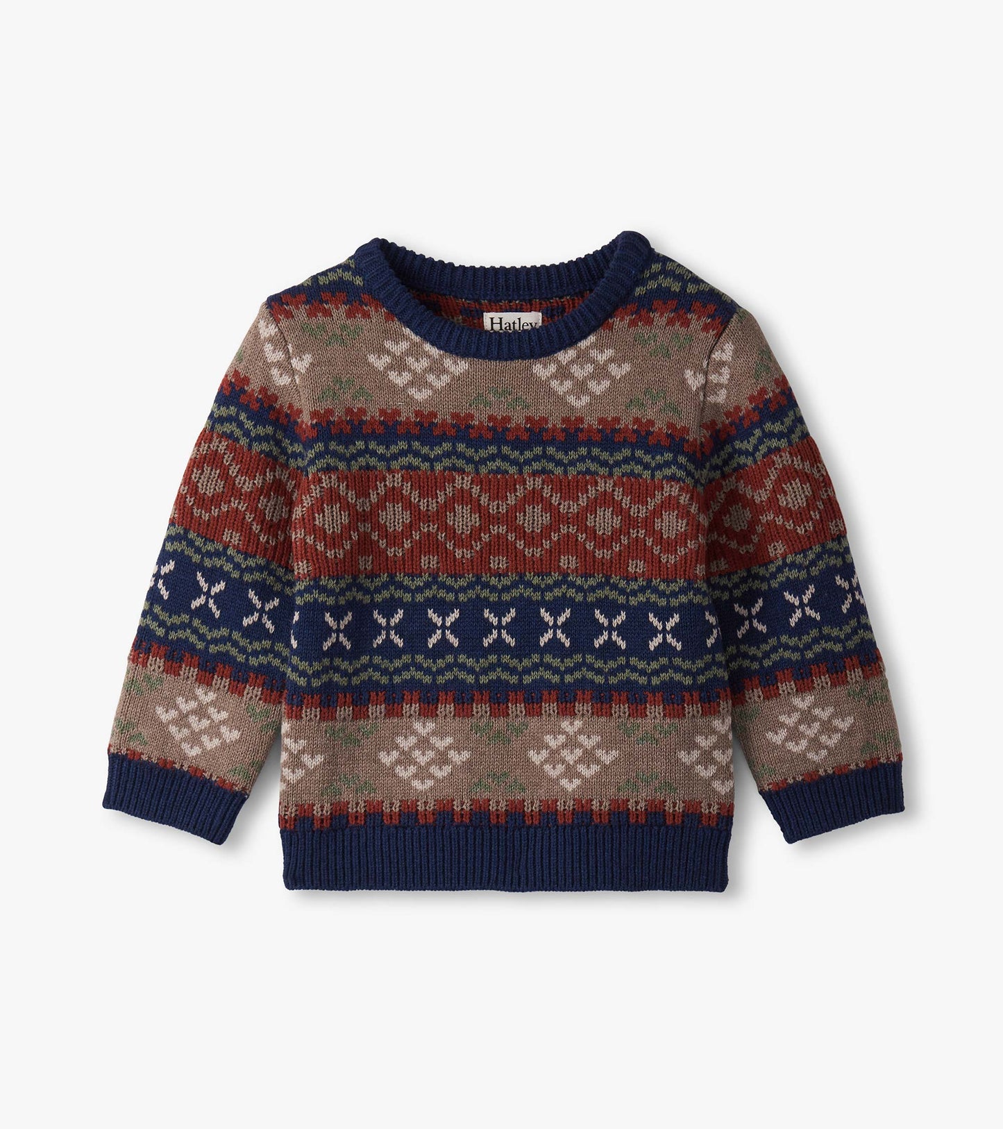 Baby & Toddler Boys Vintage Fair Isle Crew Neck Sweater