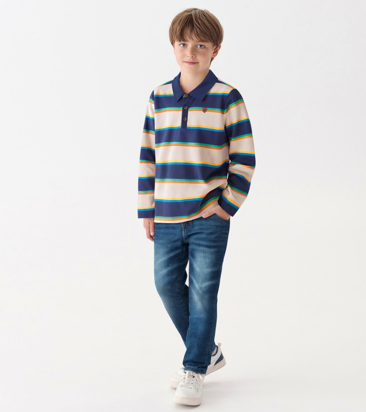 Boys Varsity Stripes Rugby Shirt