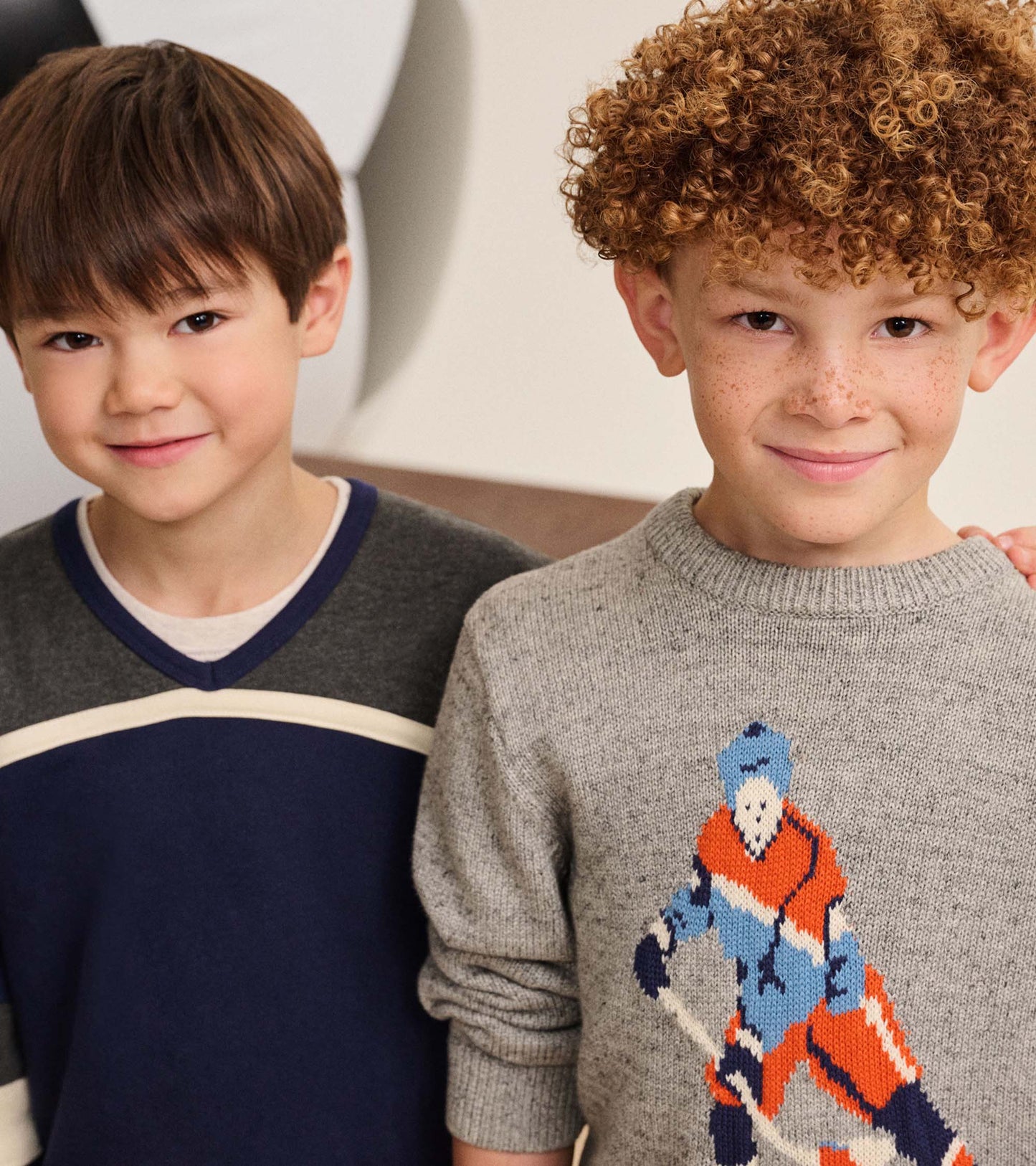 Boys Patriot Blue Pull Over Top