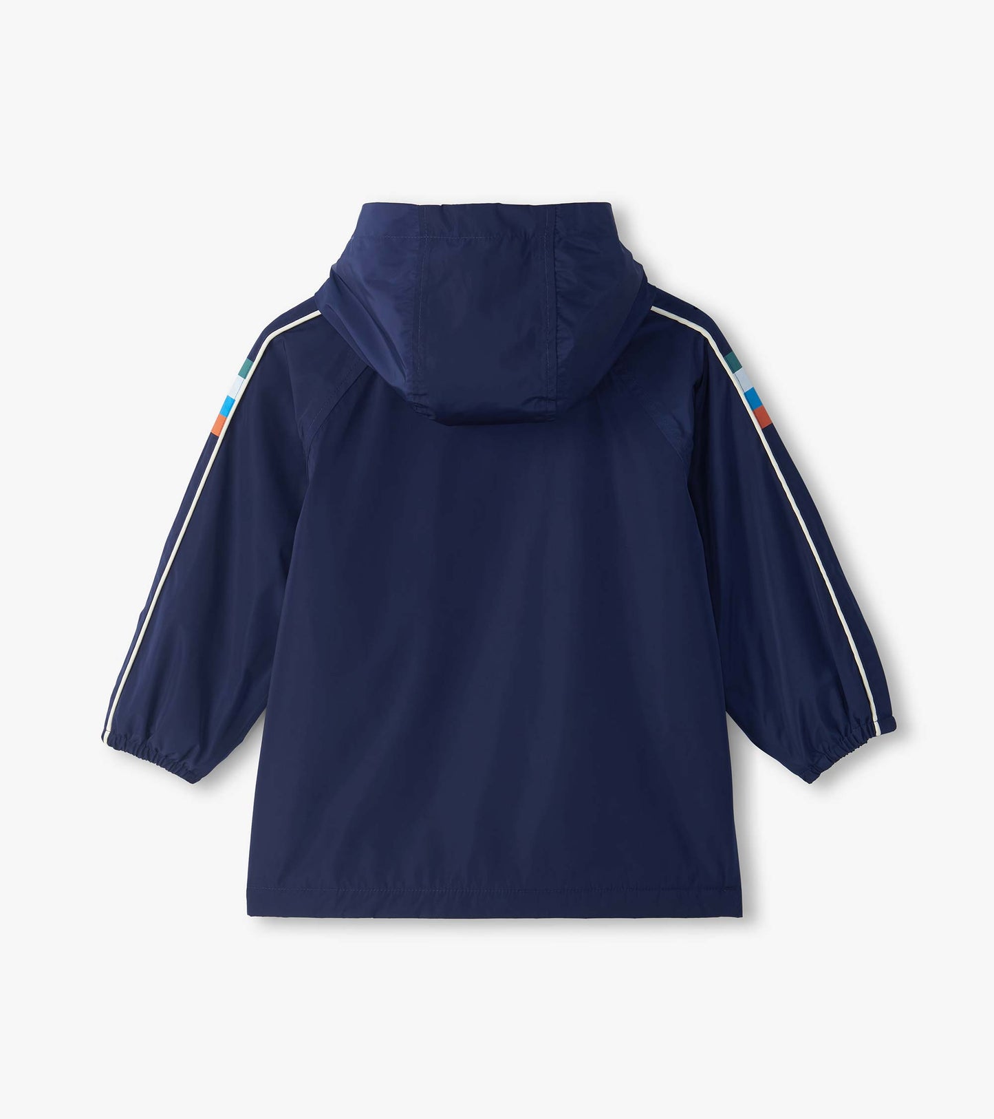 Boys Dark Navy Fleece Lined Rain Jacket