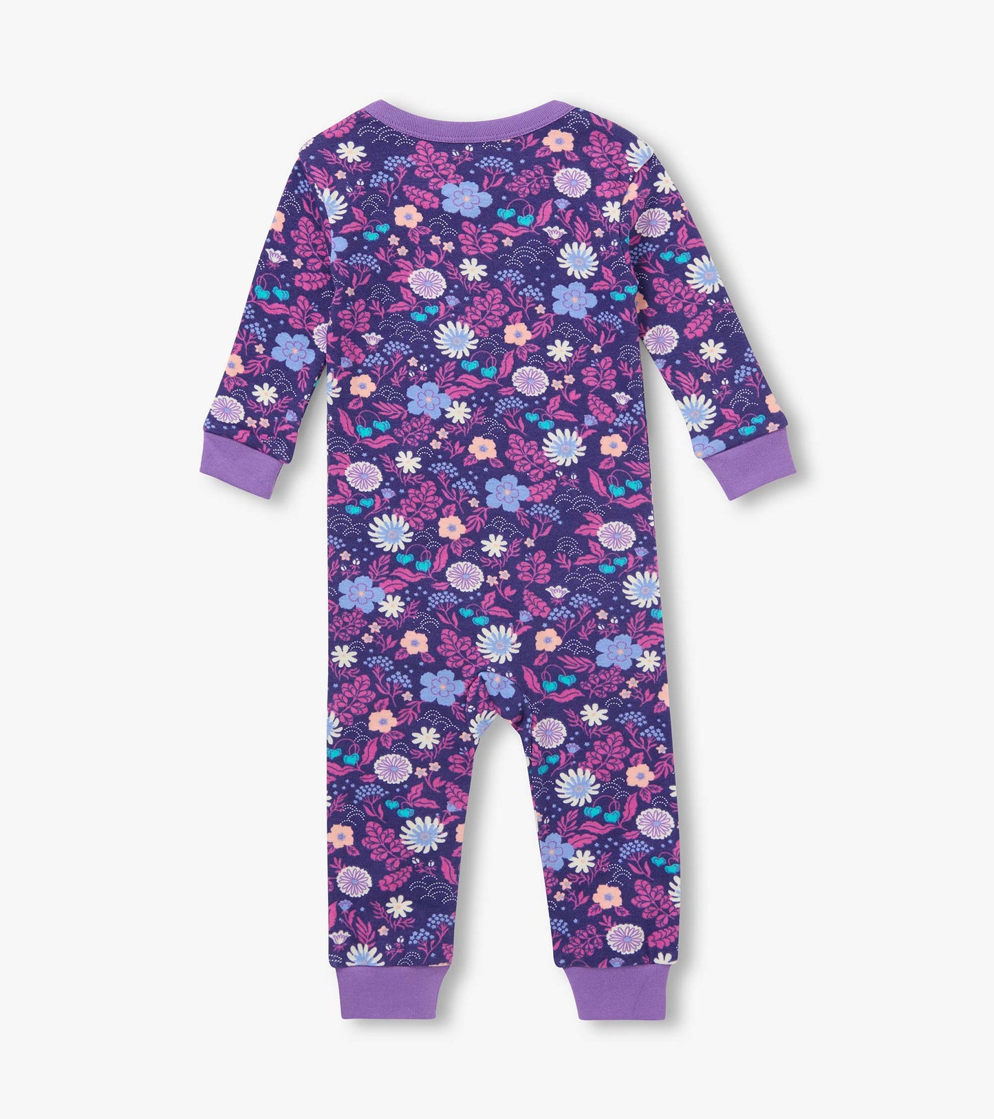 Baby Girls Tiny Flowers Cotton Sleeper