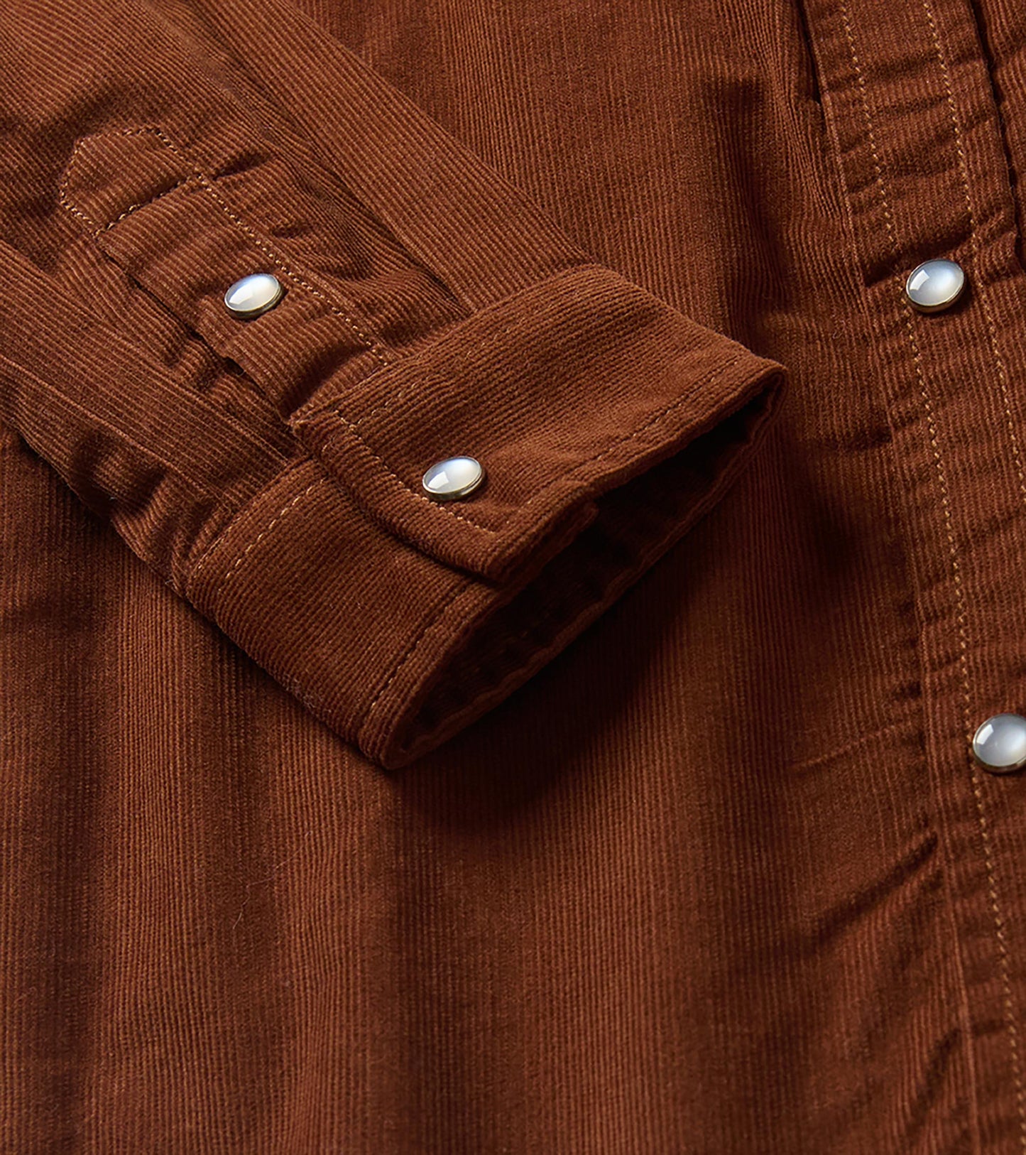 Boys Brown Corduroy Button Down Shirt