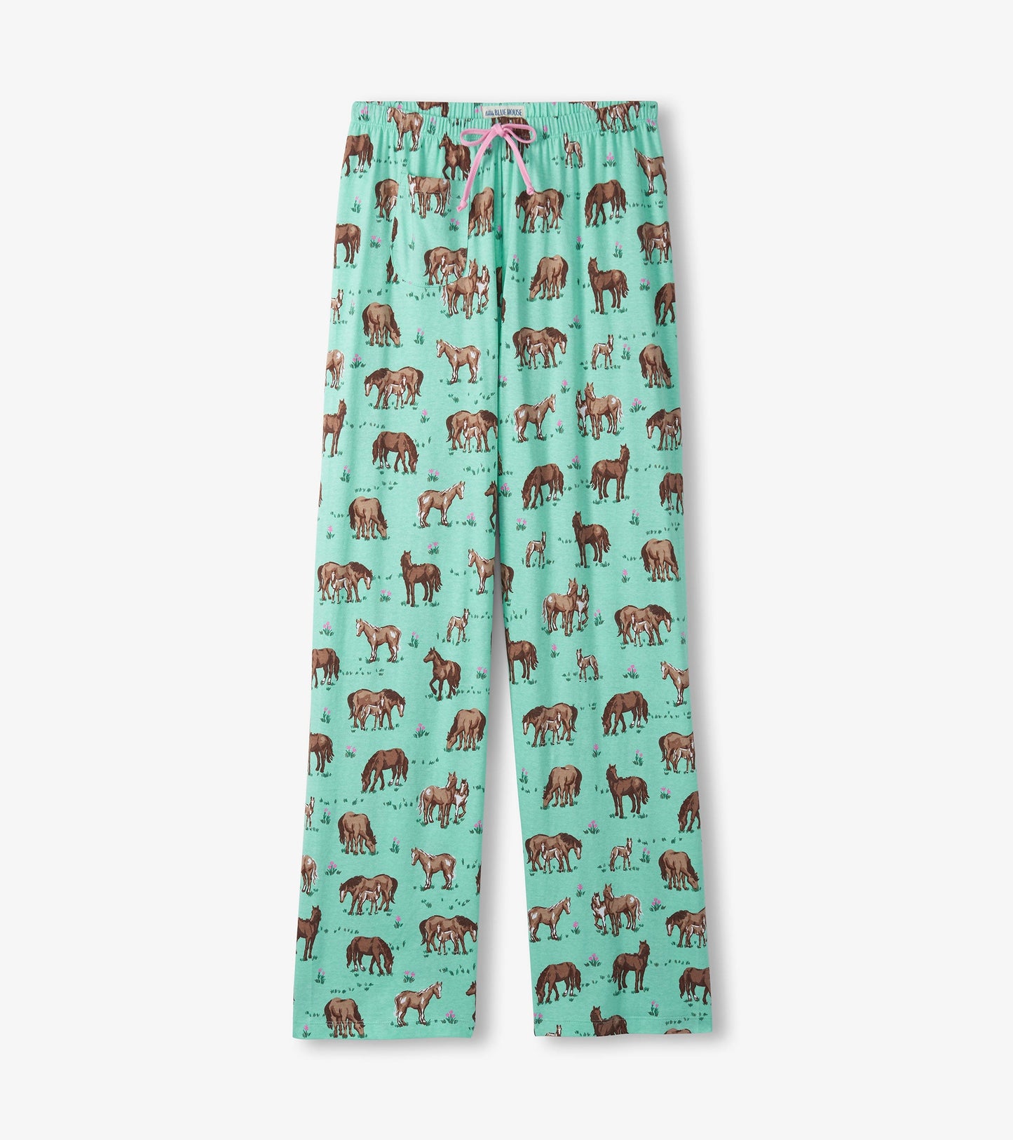 Women's Western Horses Jersey Pajama Pants