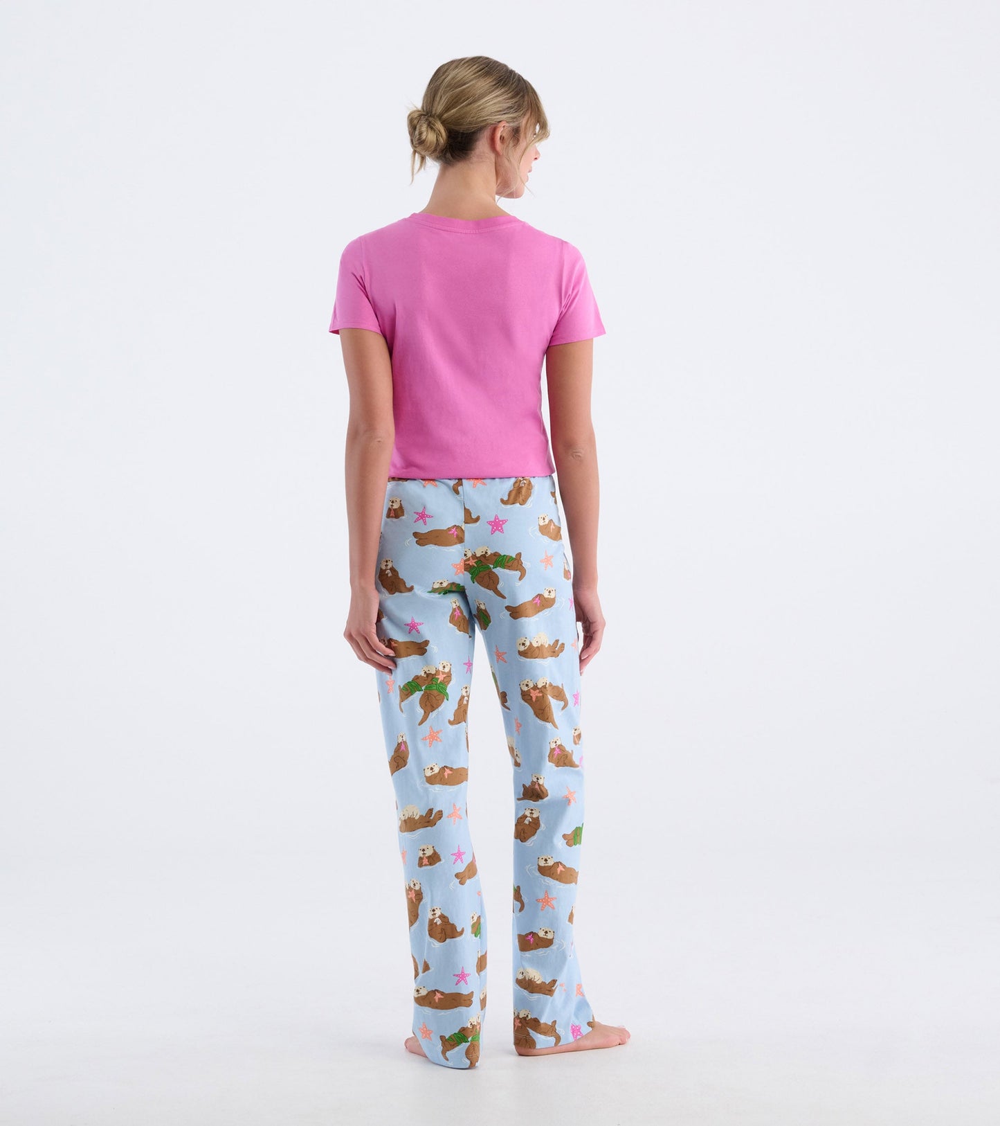 Women's Happy Otters Jersey Pajama Pants
