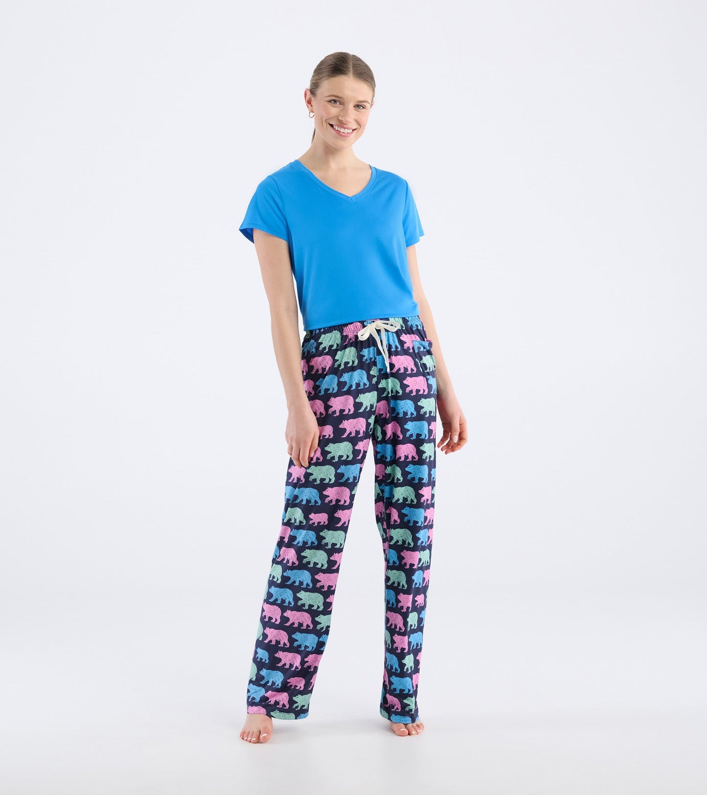 Women's Cottage Bears Polyknit Pajama Pants