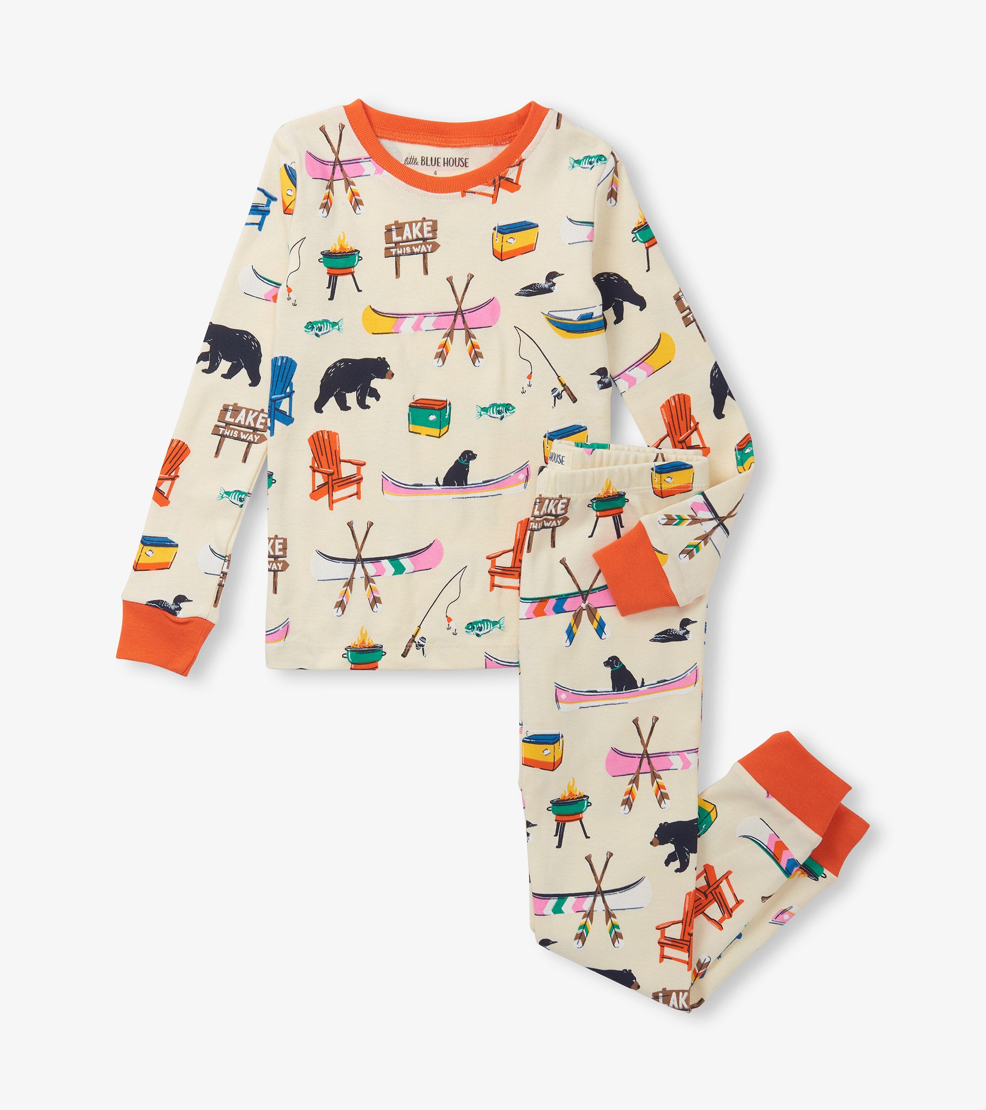 On The Lake Kids Pajama Set - Main Image
