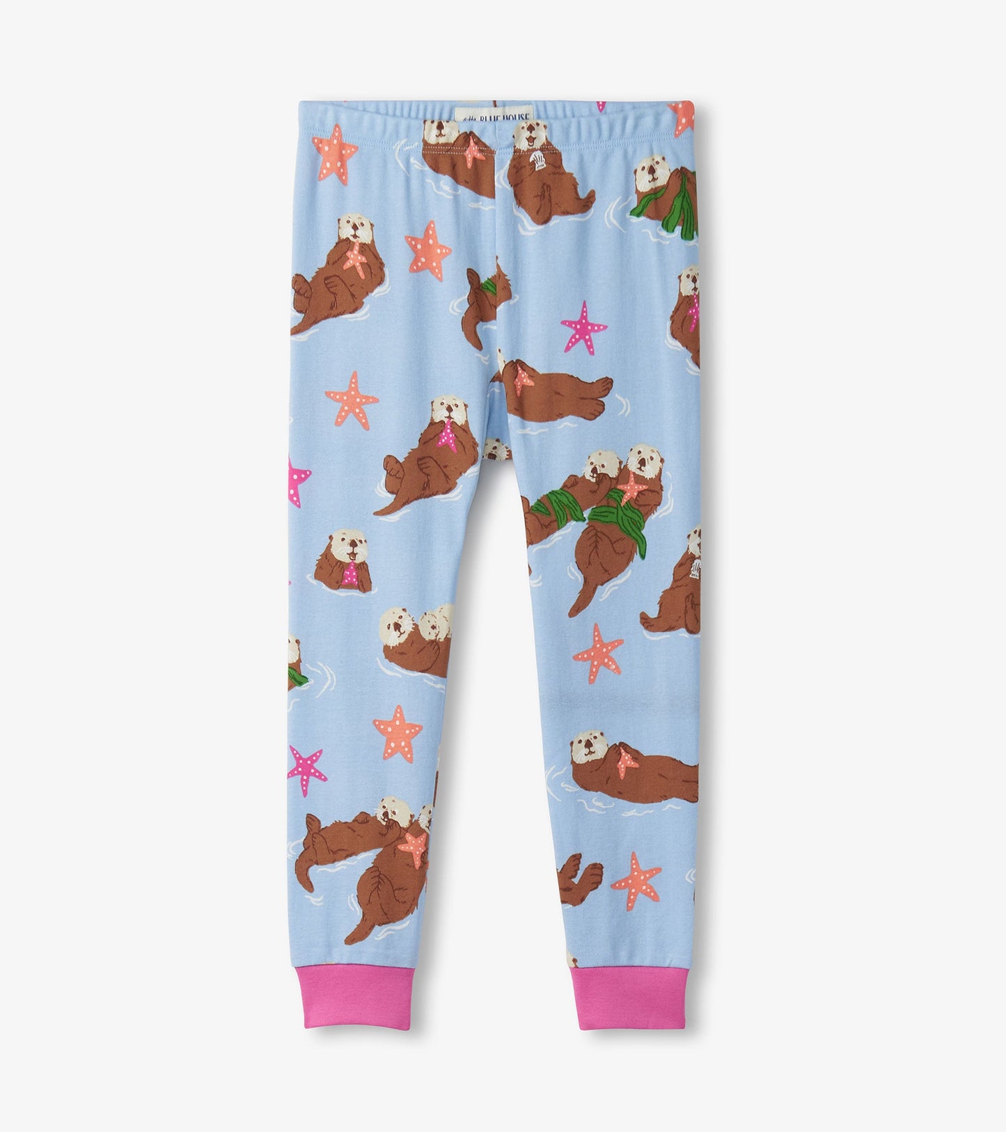Girls Happy Otters Pajama Set