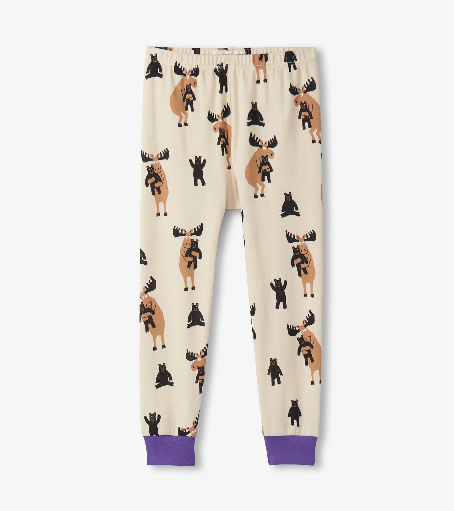 Girls Moose Bear Hug Pajama Set