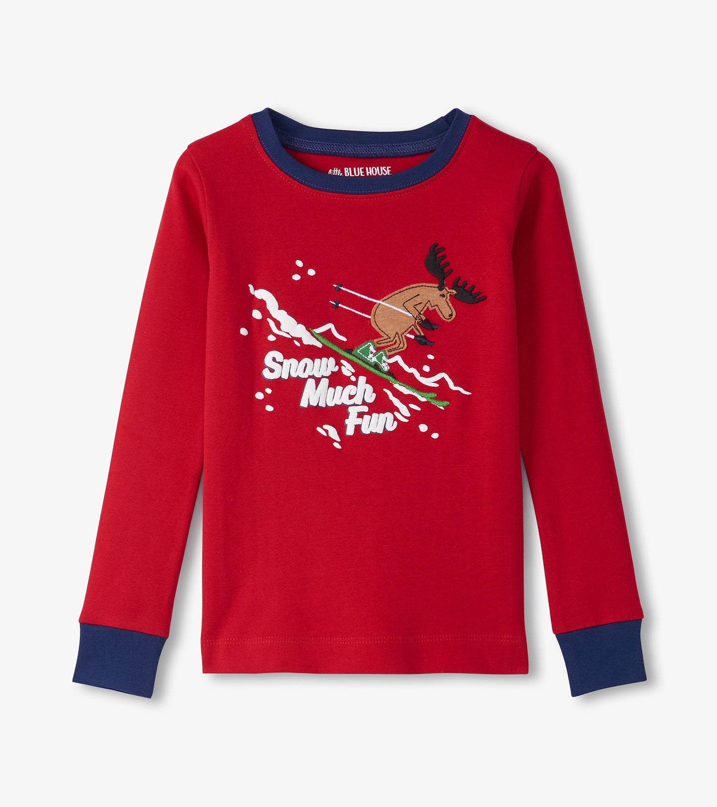 Kids Snow Much Fun Winter Cabin Pajama Set
