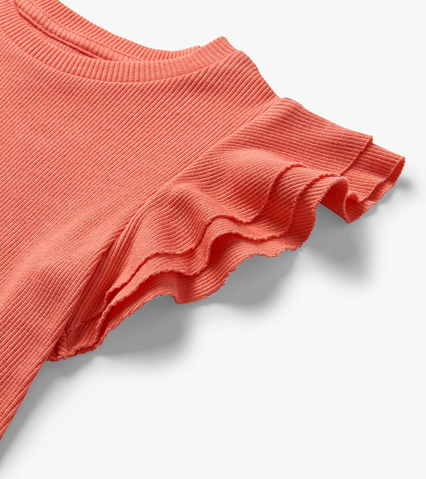 Girls Coral Fusion Ruffle Sleeve Tank