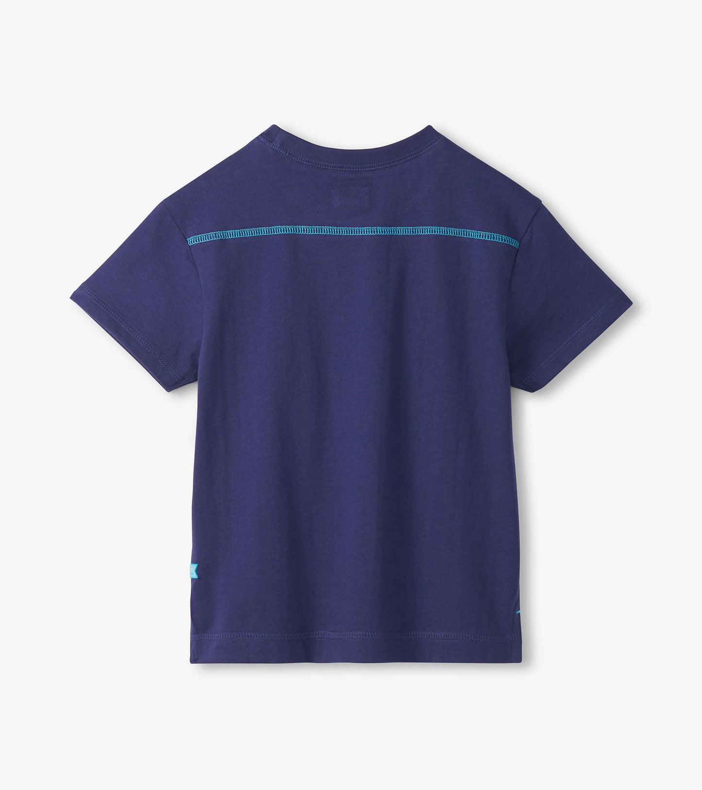 Boys Patriot Blue Drop Shoulder T-Shirt