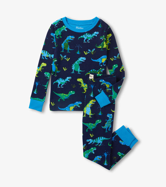 Boys Sharptooth Rex Long Sleeve Pajama Set