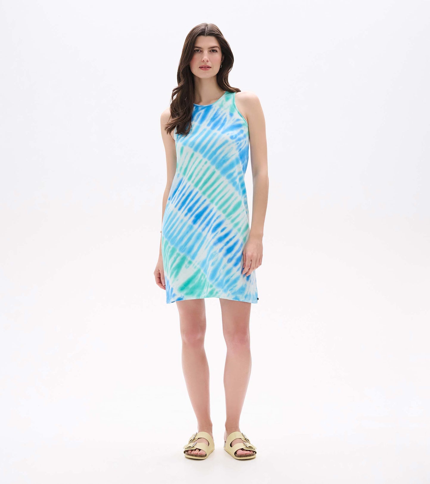 Bella Dress - Blue Wave Tie Dye
