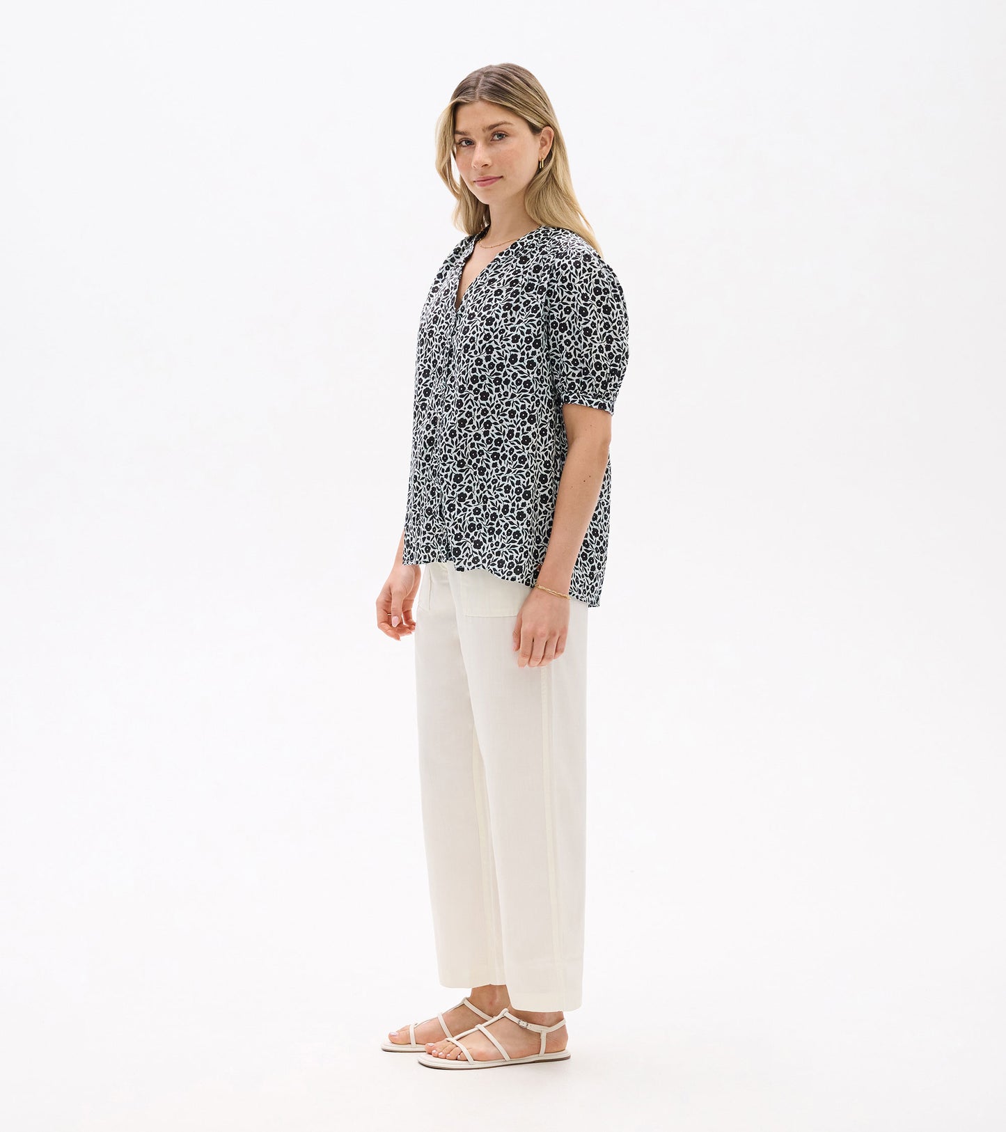Ivy Blouse - Mini Fresh Flowers