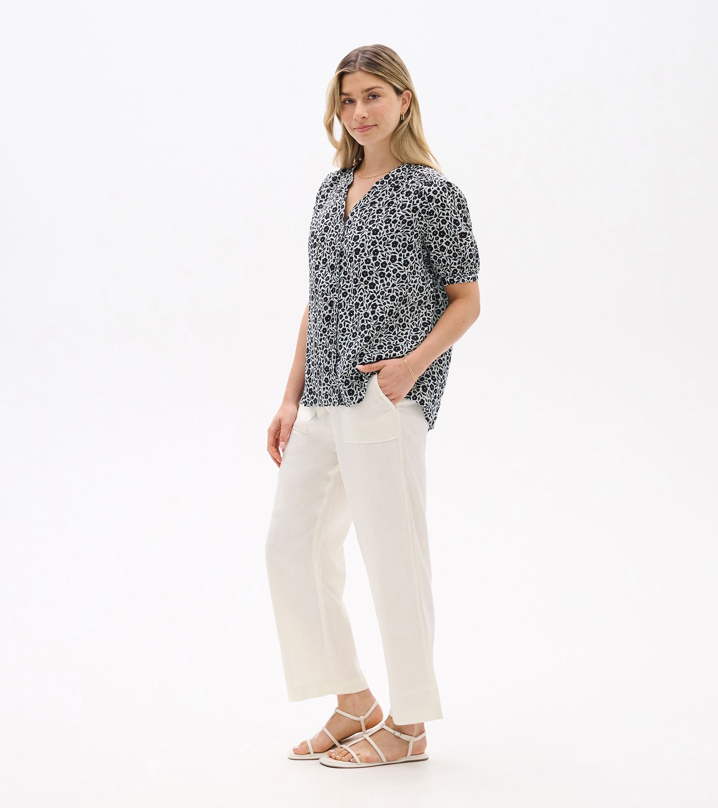 Ivy Blouse - Mini Fresh Flowers