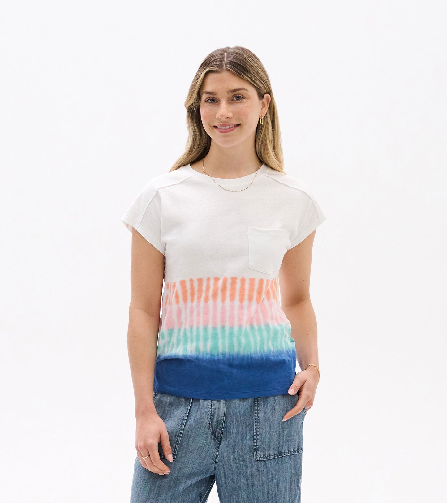 Slouchy Pocket Tee - Vintage Beach