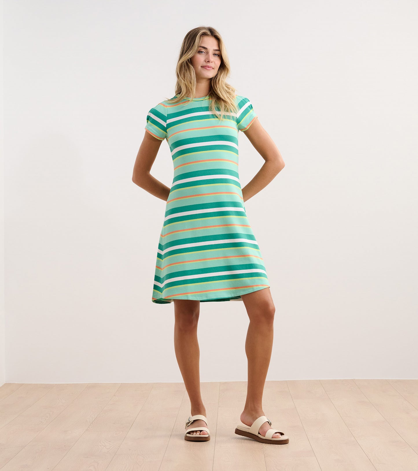 Sienna Dress - Beveled Glass Stripes