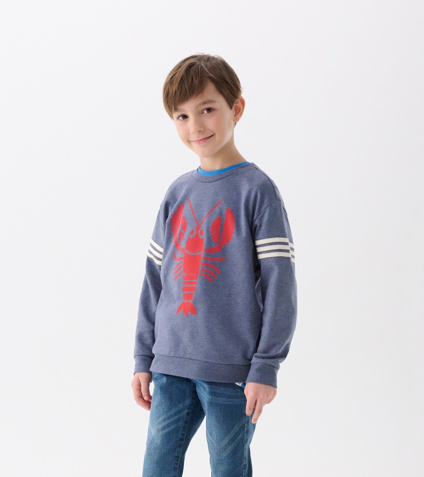Boys Lobster Pullover Sweatshirt