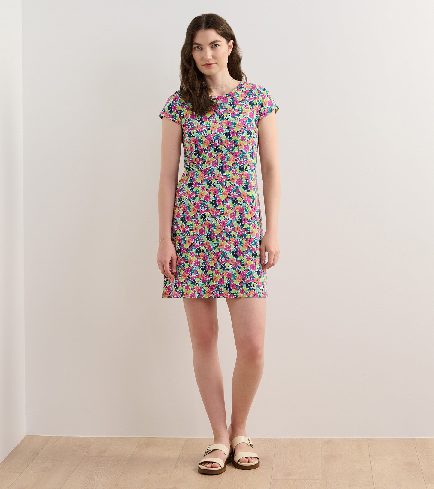 Cici A-Line Dress - Fresh Flowers