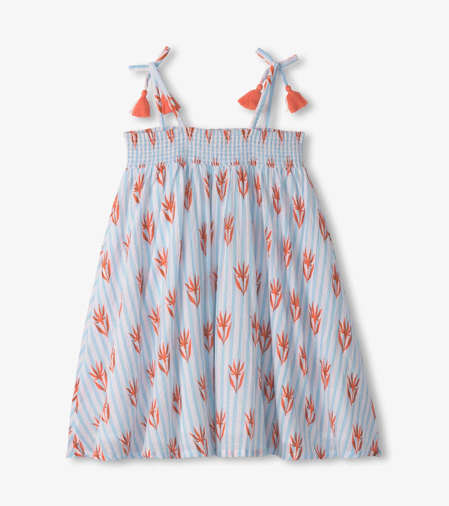 Girls Crinkle Gauze Girls Floral Dress