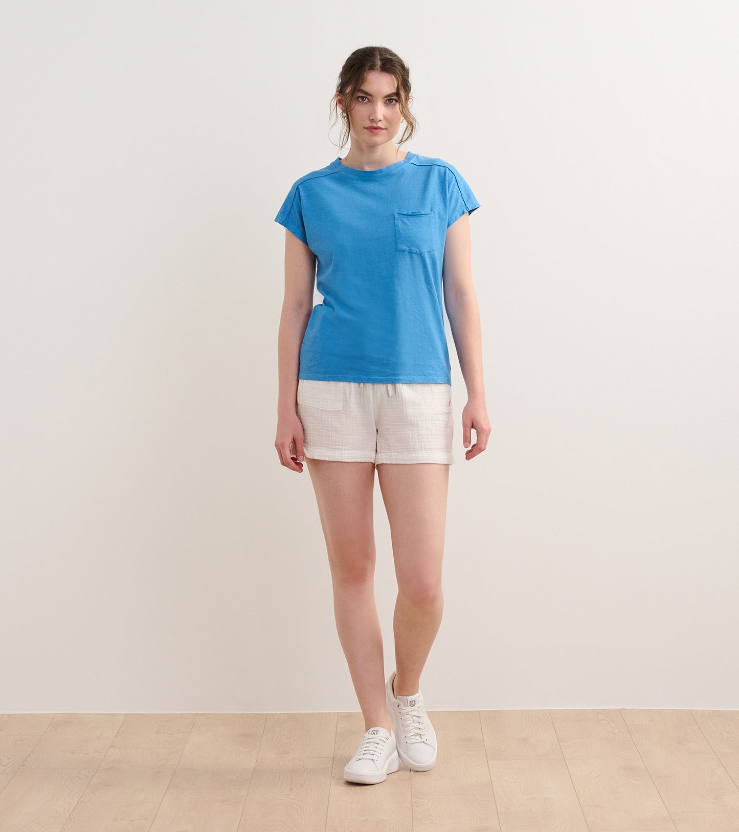 Slouchy Pocket Tee - Marina