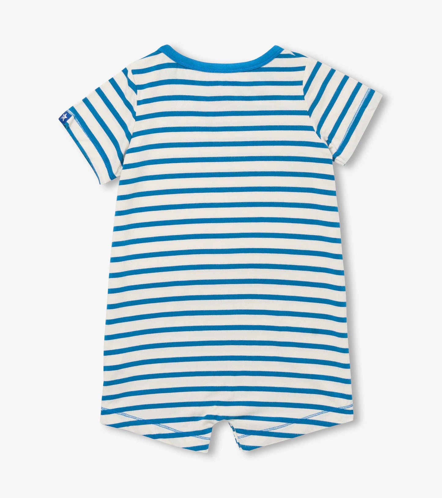 Baby & Toddler Boys Shark Stripes Bamboo Romper