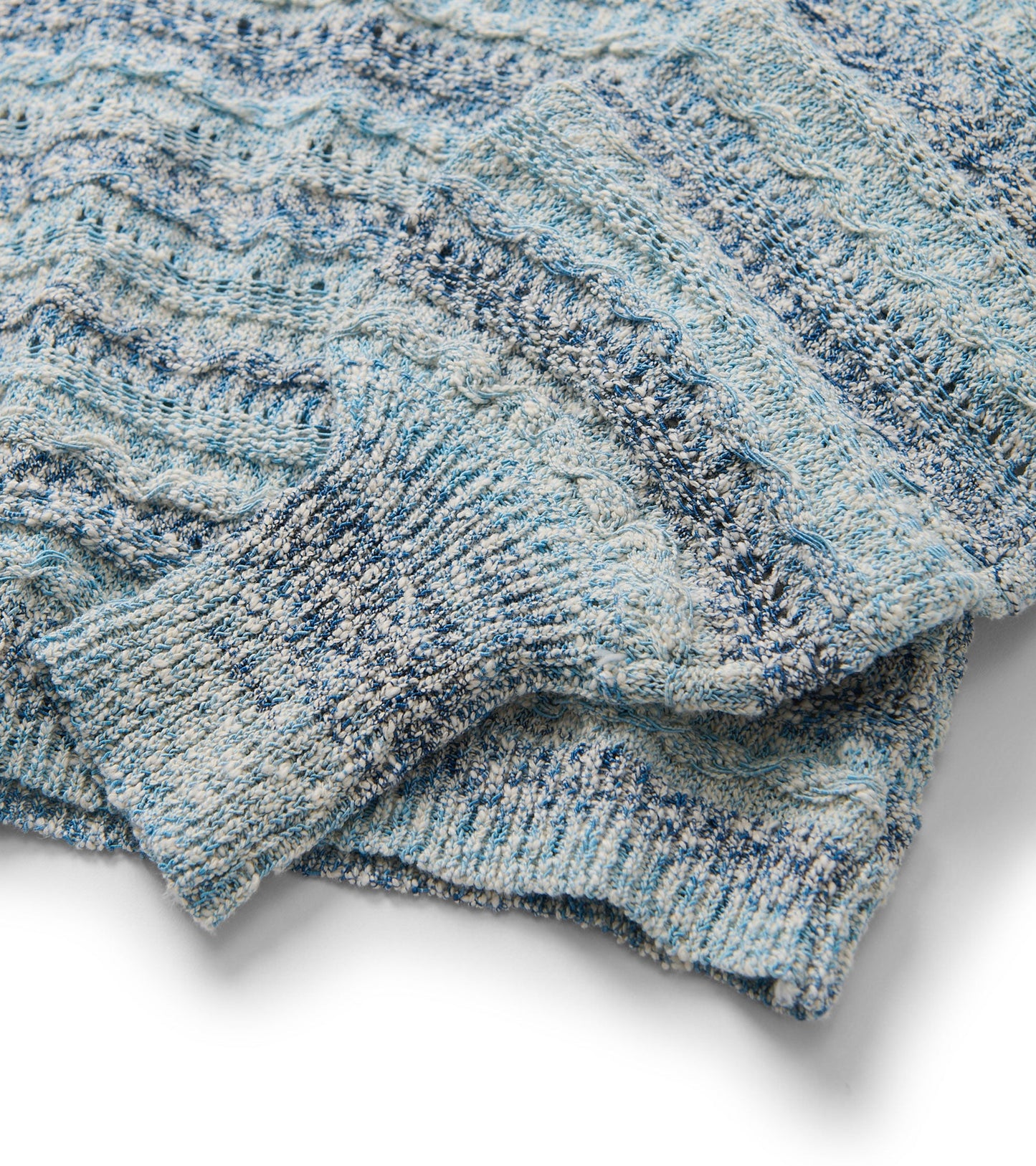 Pointelle Sweater - Wavy Stripes
