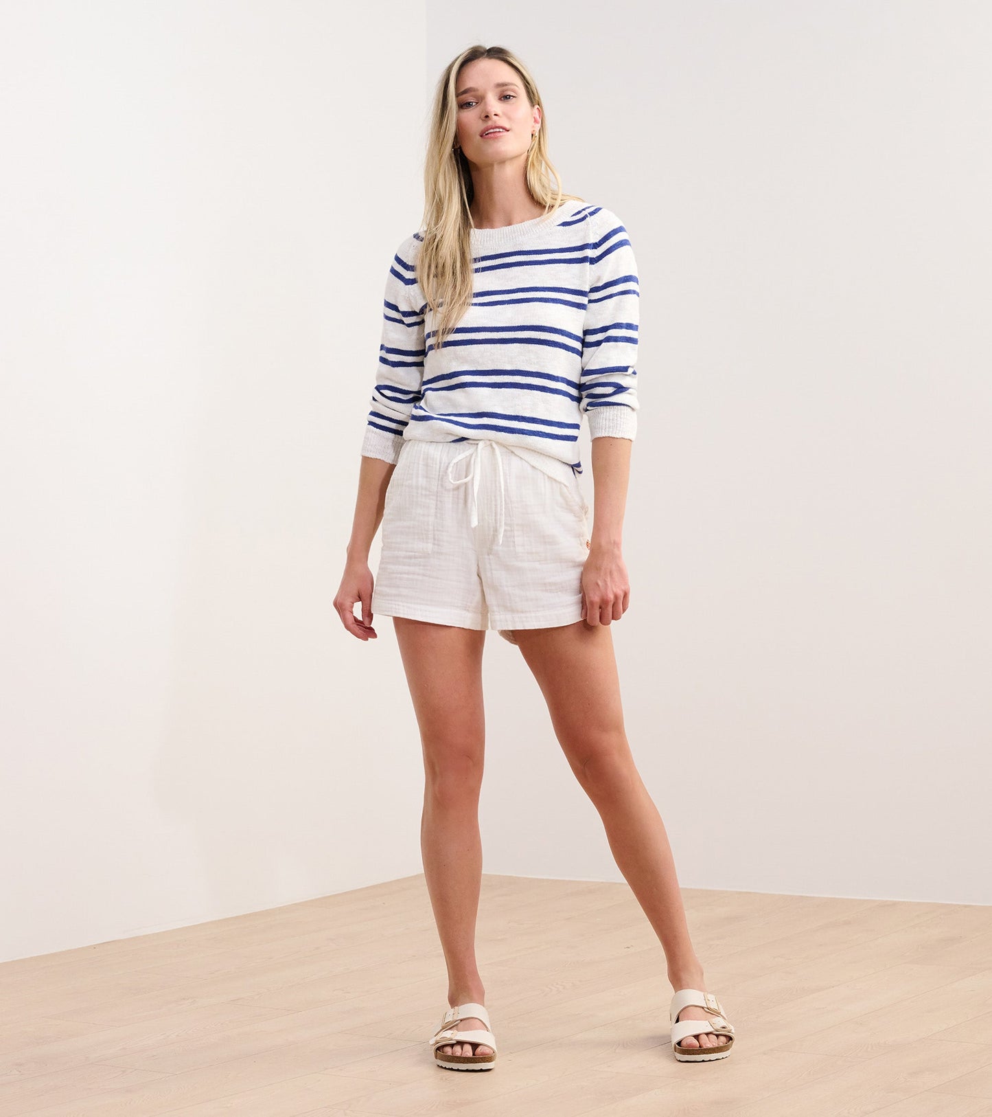 Mariner Sweater - Navy and White Stripes