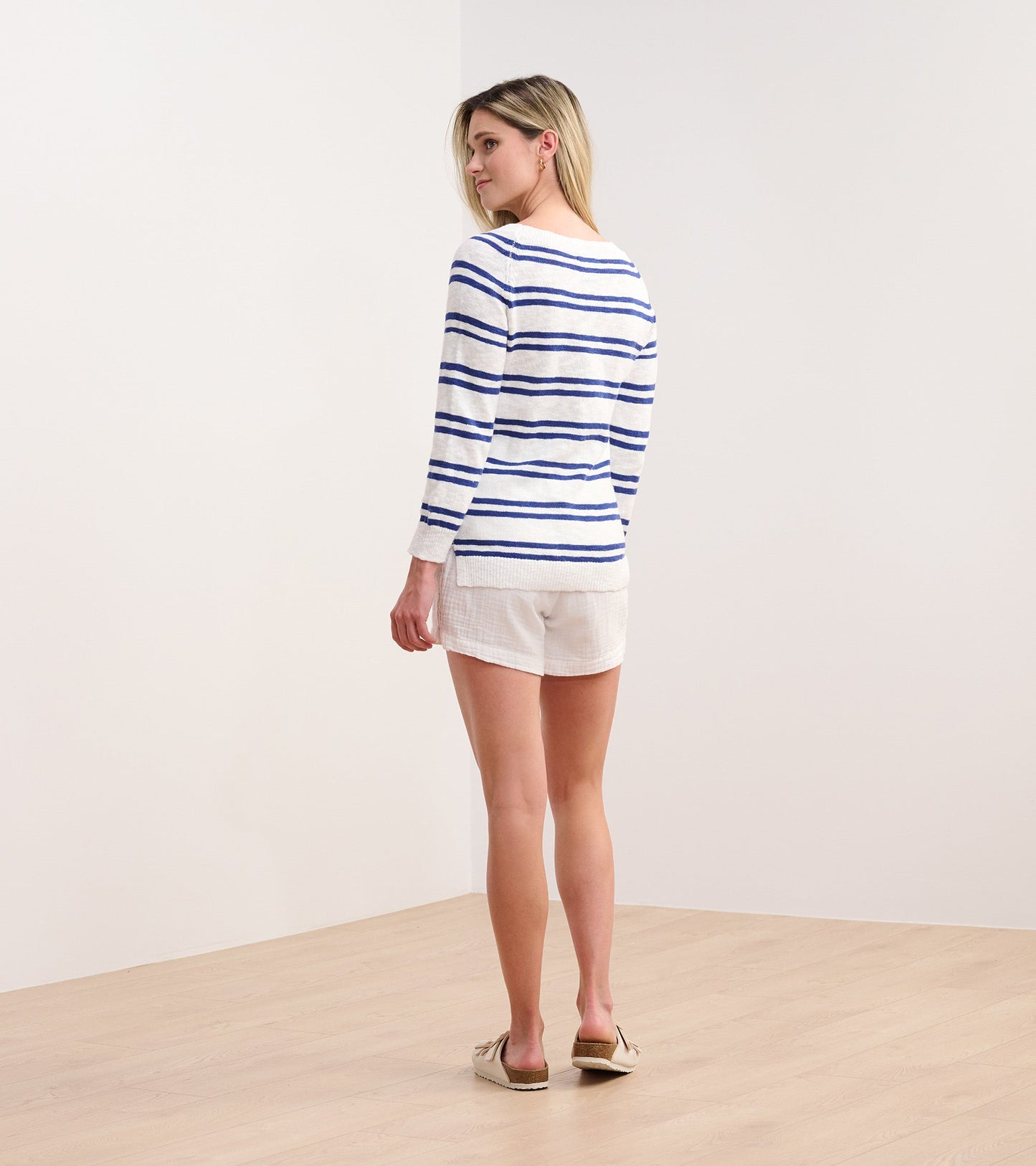 Mariner Sweater - Navy and White Stripes